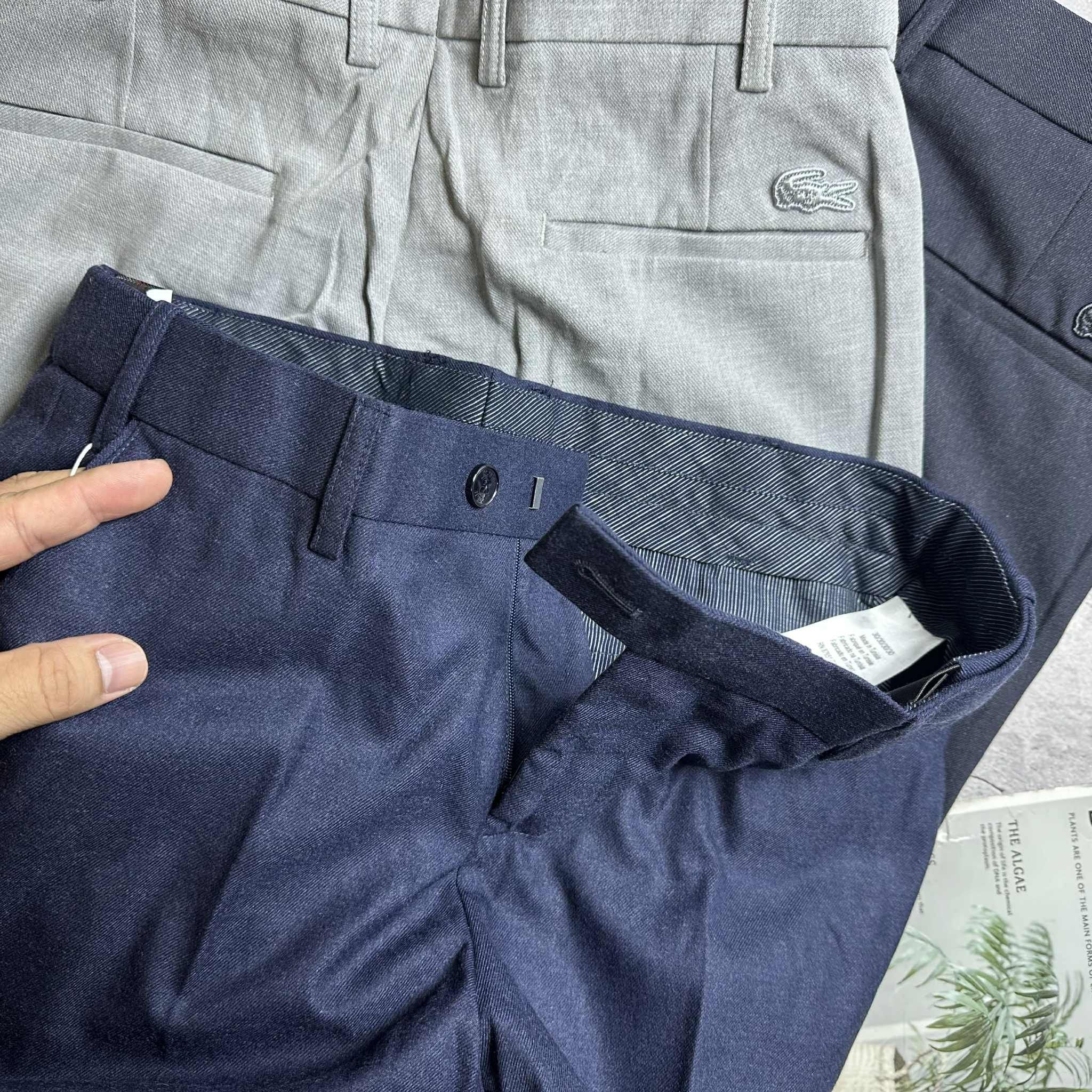 QUẦN VẢI LA.COSTE SLIM LOGO TÚI SAU 6805