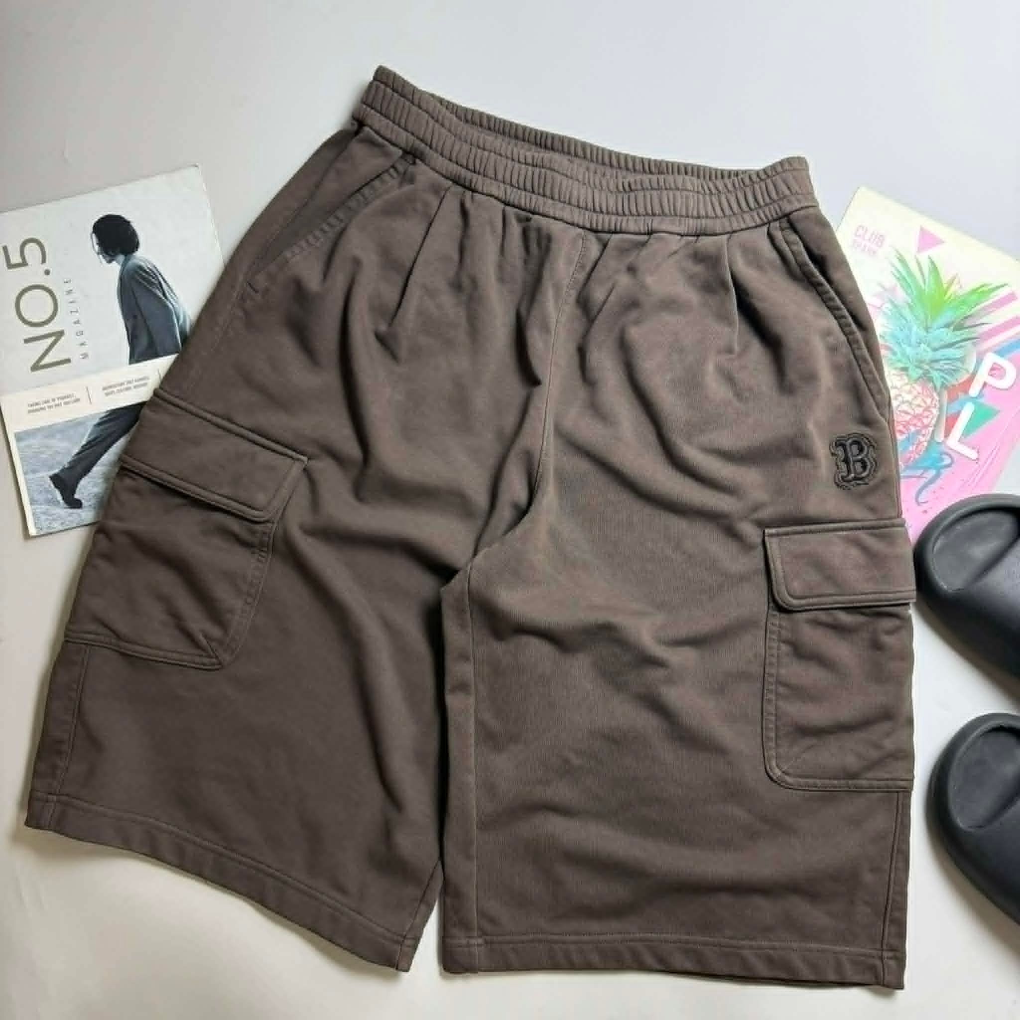 SHORT NỈ M.L.B BASIC SMALL LOGO CARGO 5460