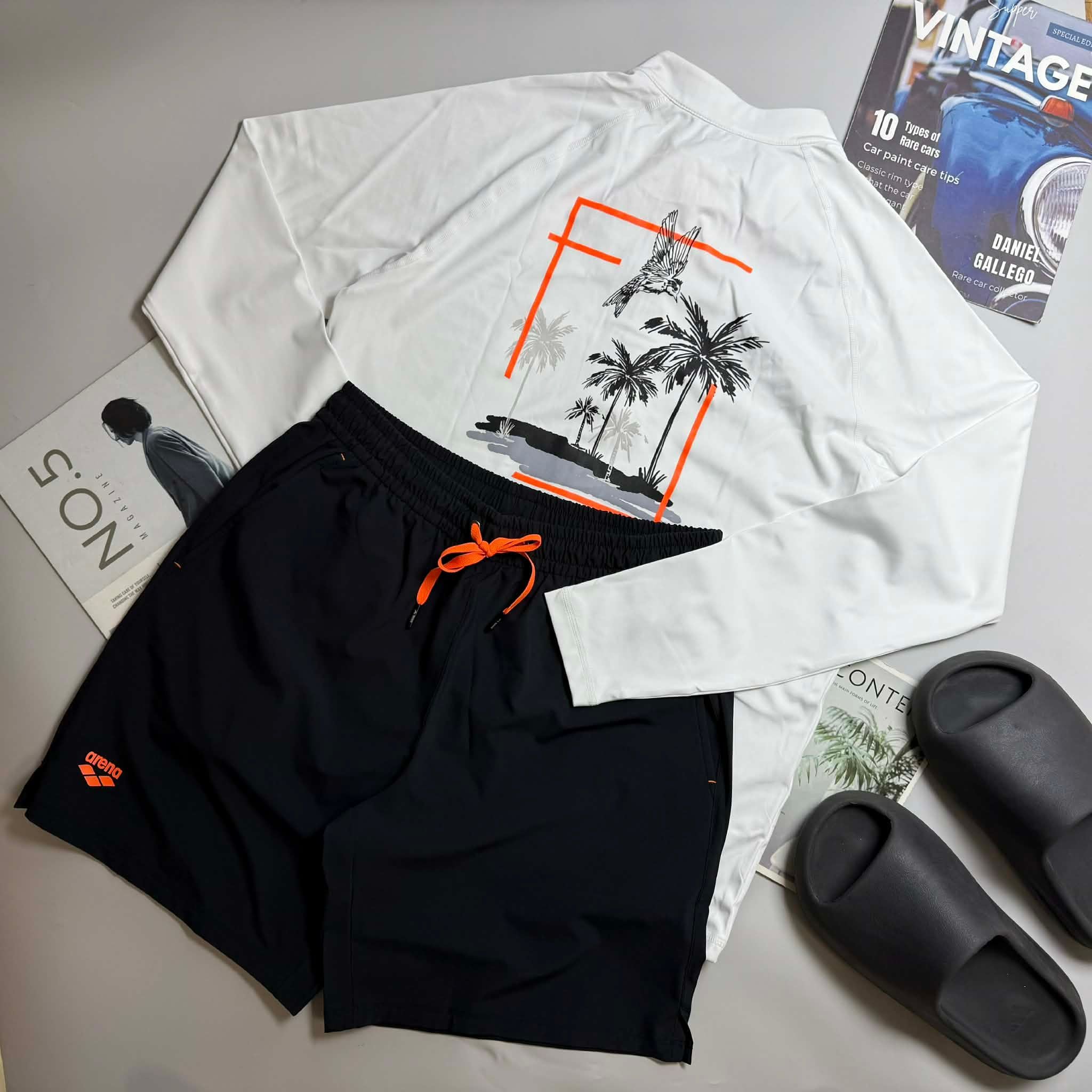 BỘ ĐỒ CHỐNG NẮNG ARENA RELAX FIT ZIP UP 5510