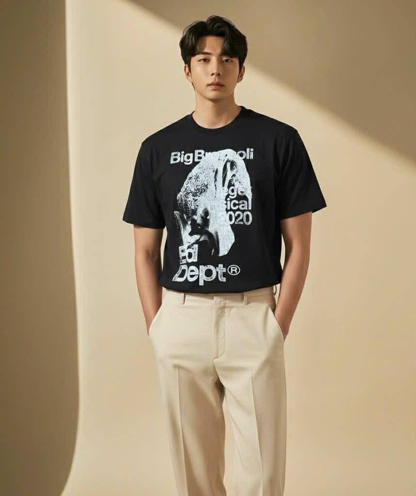 ÁO CỔ TRÒN PHYPS BIG BROCCOLI 3602