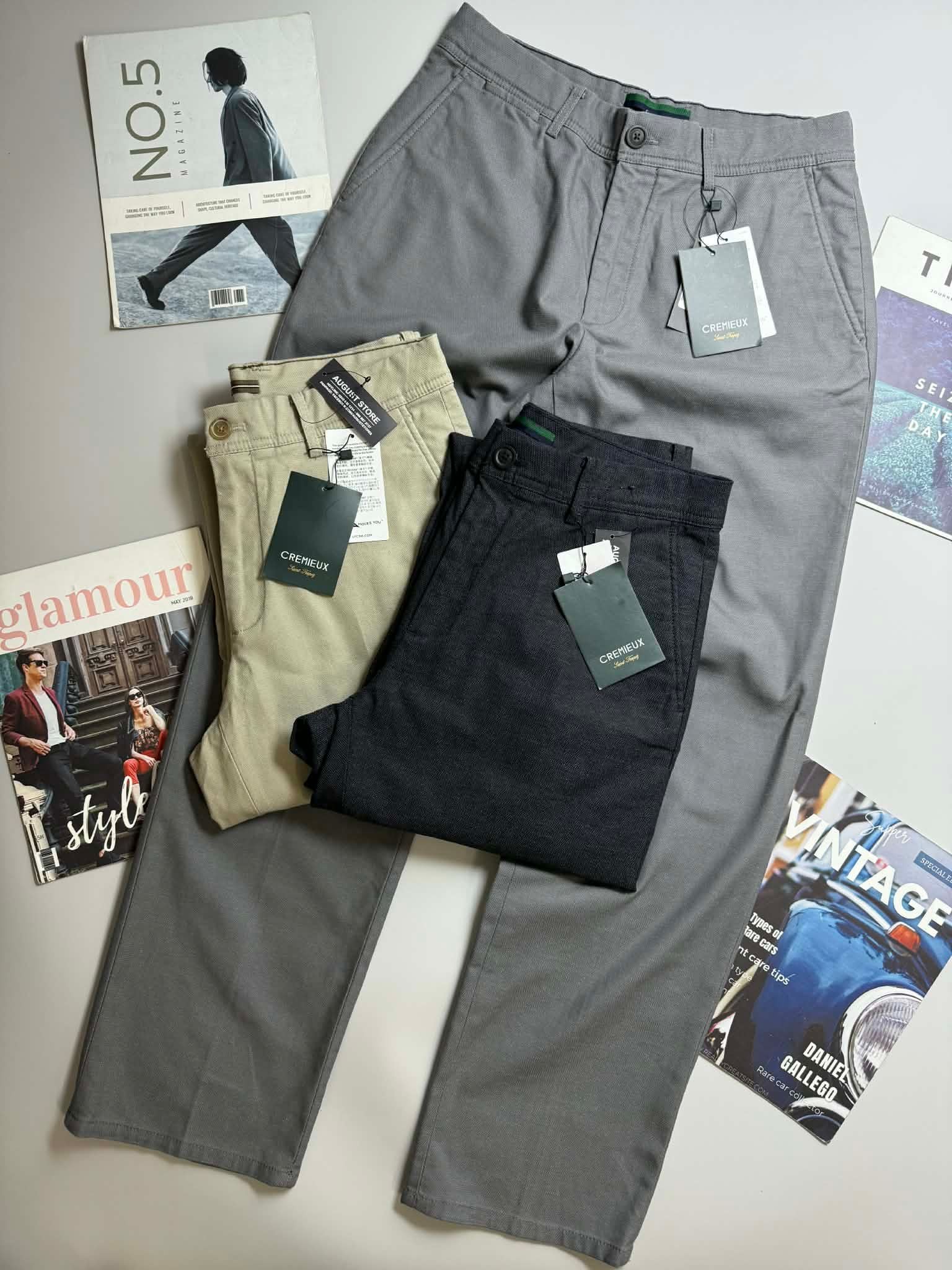 QUẦN CHINO KAKI CRE.MIEUX REGULAR FIT 3210