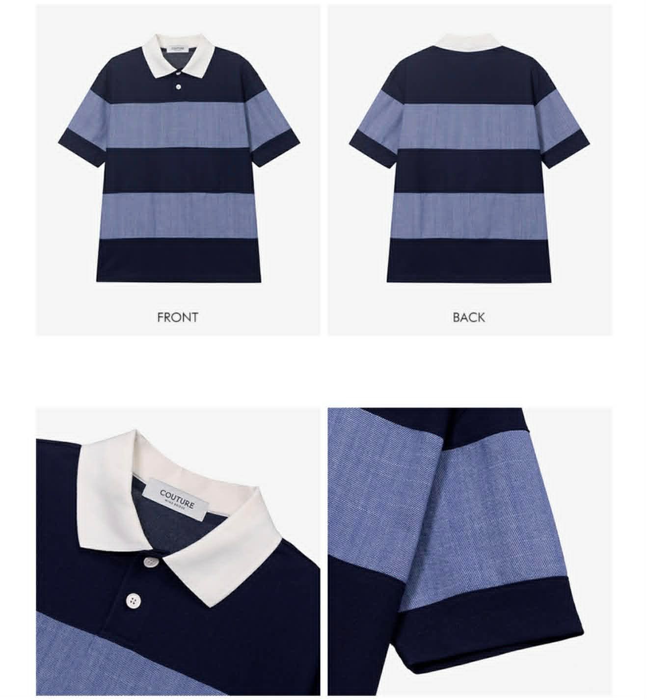 POLO KẺ NGANG MIND.BRIDGE COUTURE 6162