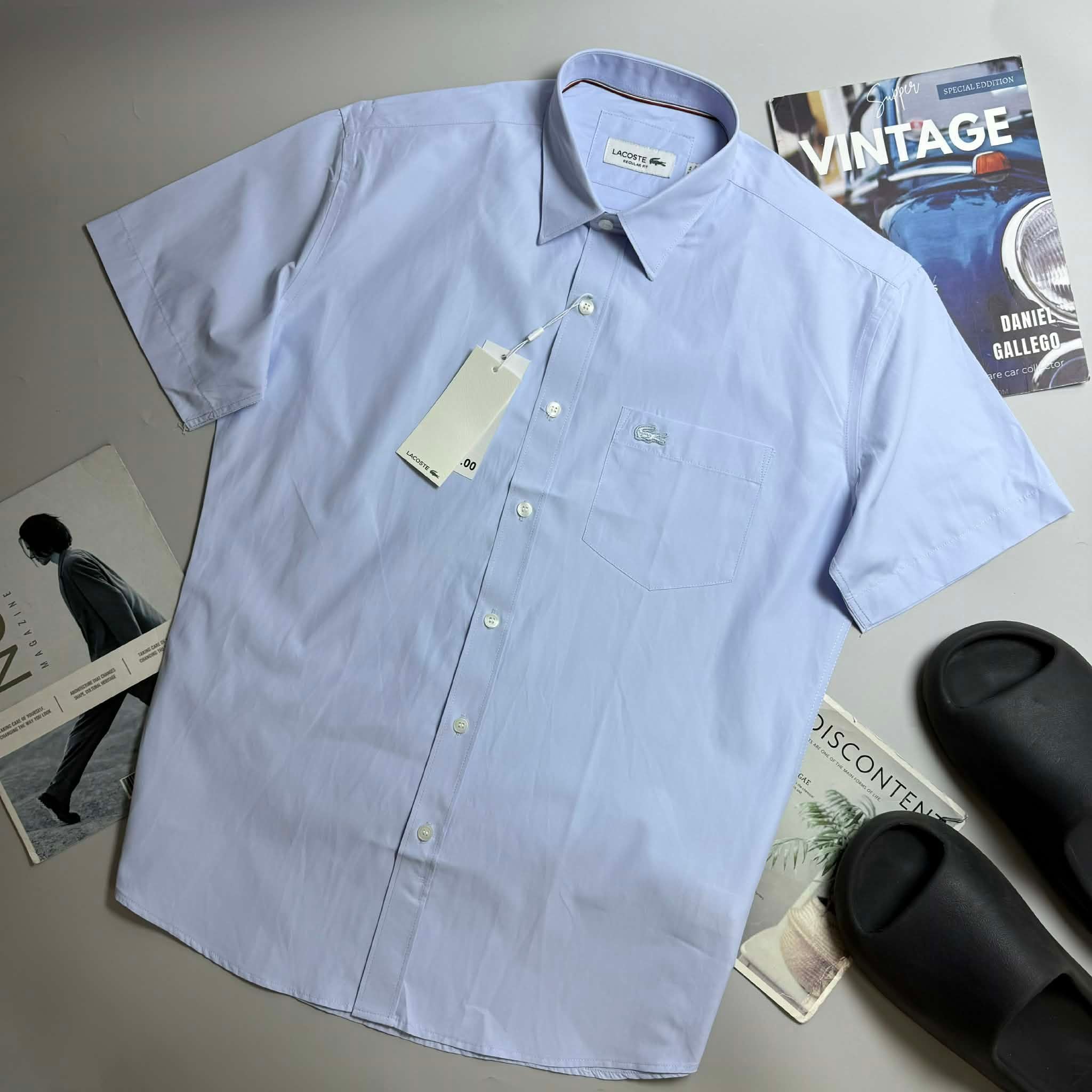 SƠ MI CT LA.COSTE LOGO TÚI NGỰC REGULAR FIT 7720