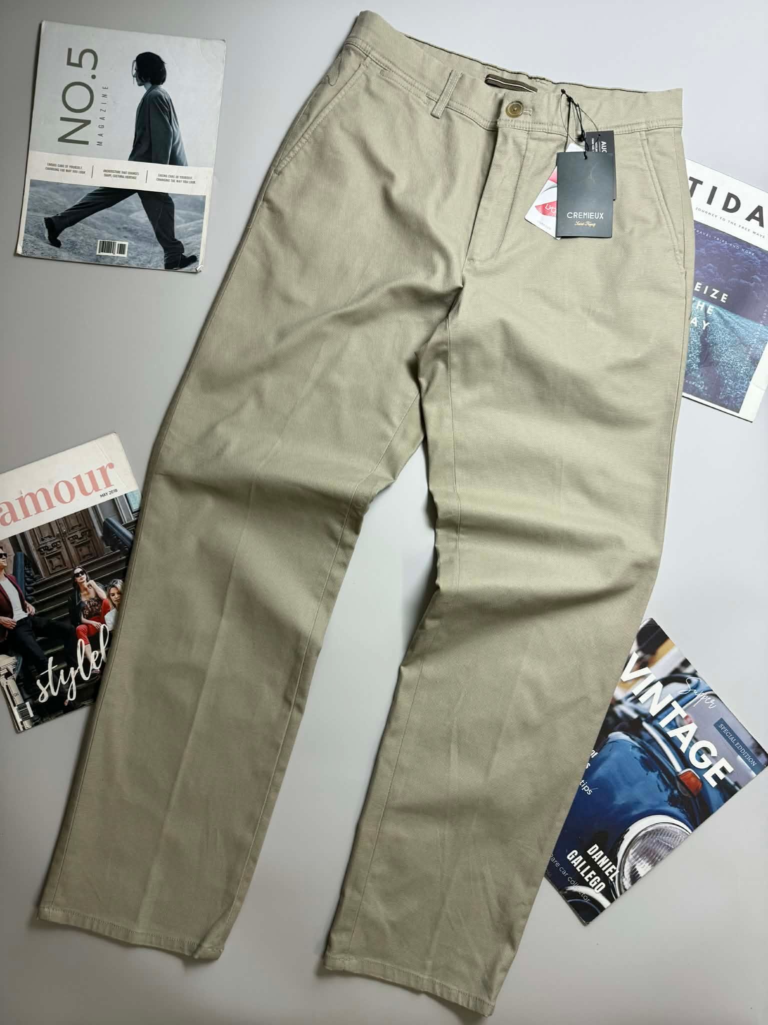 QUẦN CHINO KAKI CRE.MIEUX REGULAR FIT 3210