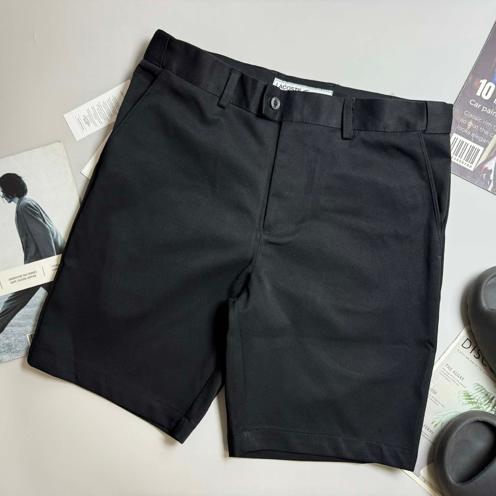 SHORT VẢI LA.COSTE CẠP CHUN LOGO TÚI 6623