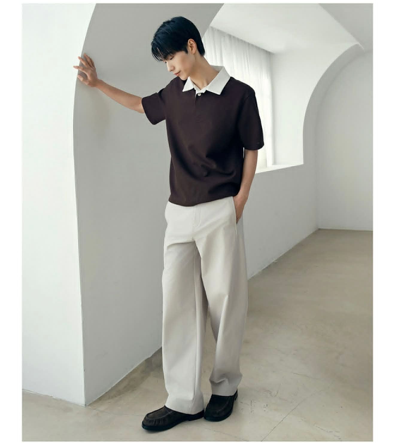 POLO MIND.BRIDGE CỔ TRẮNG 6166