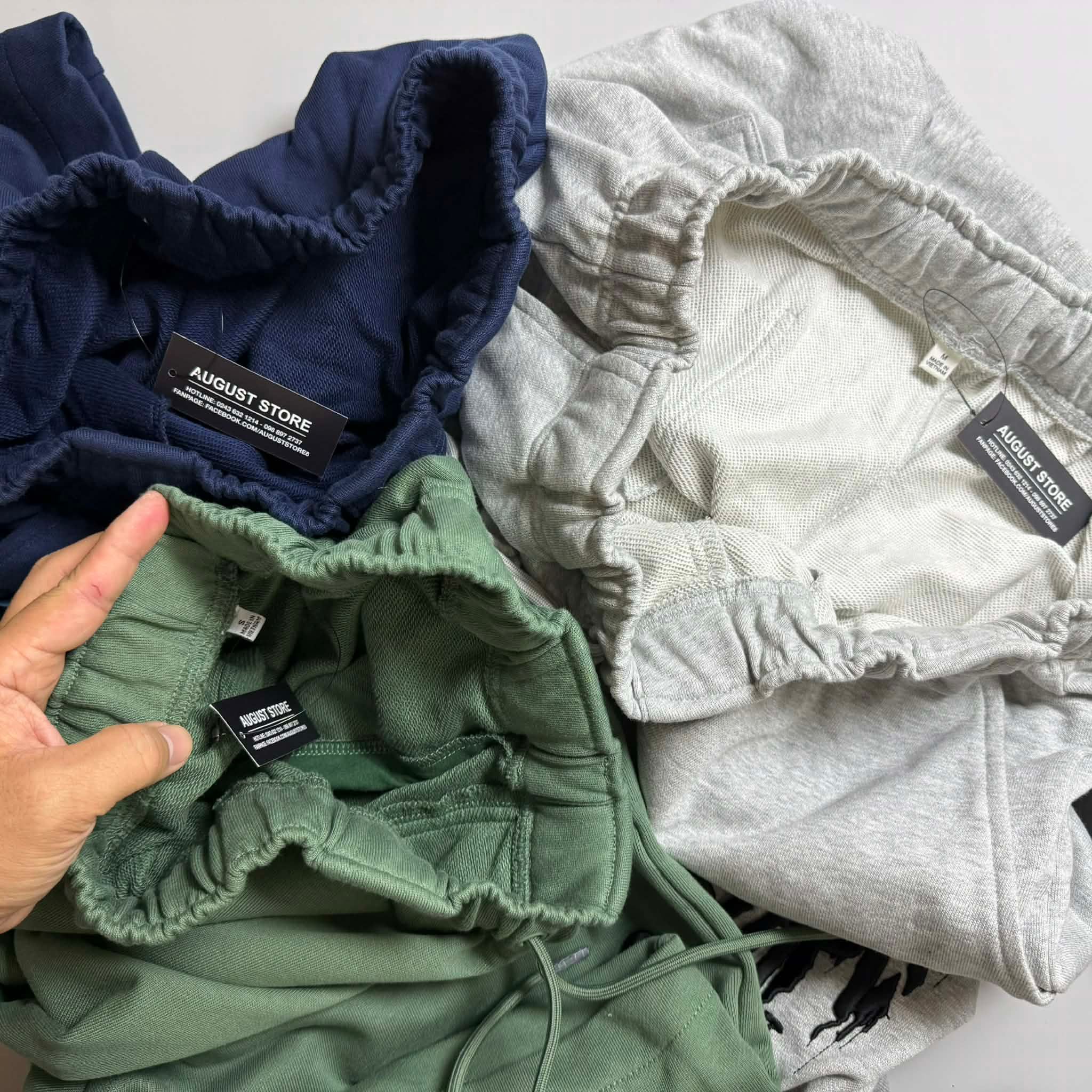 SHORT NỈ STAPLE CHỮ THÊU 5595