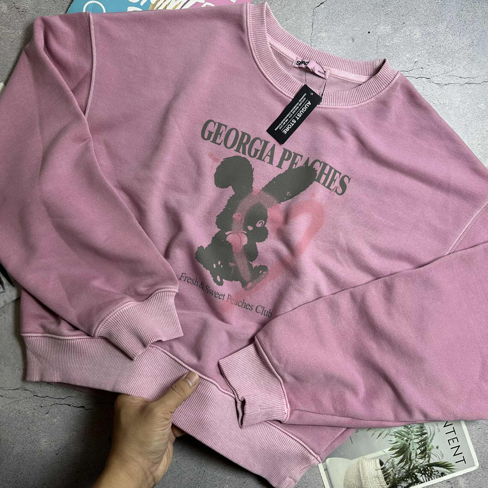 ÁO NỈ SPAO NỮ GEORGIA PEACHES 5205