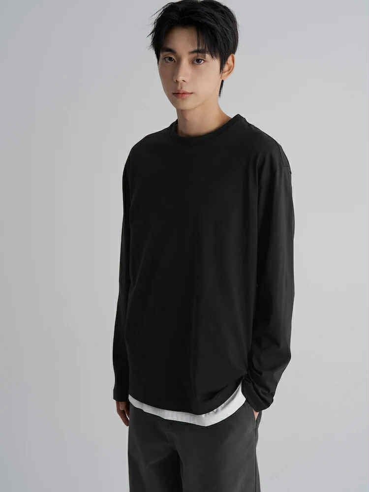 ÁO DÀI TAY 8.SECONDS BASIC OVERSIZE 5943