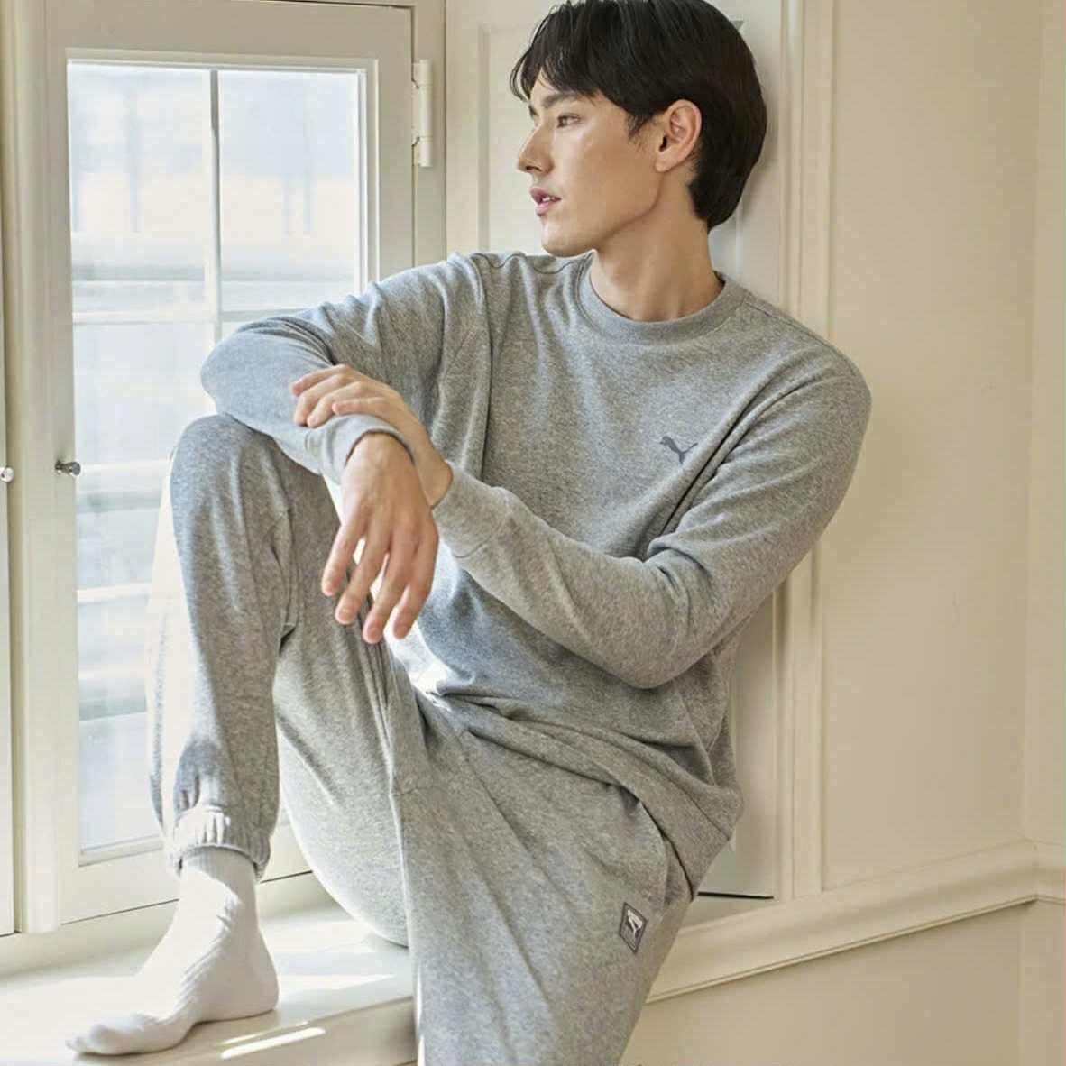 ÁO NỈ LÓT LÔNG PU.MA BASIC MẶC ĐÔI 3396