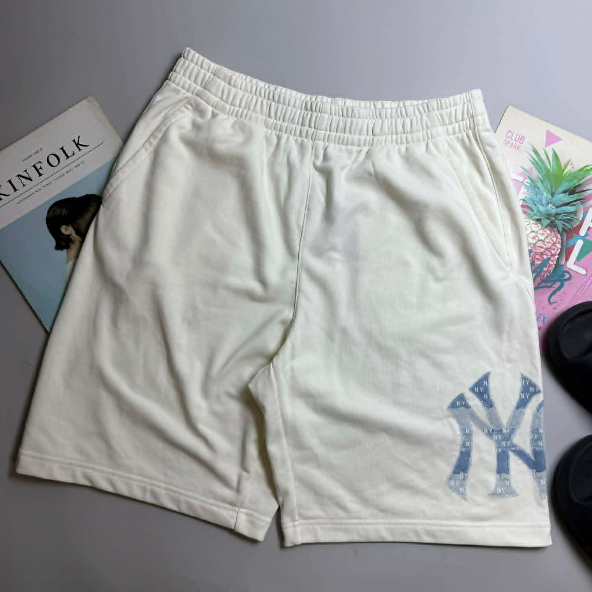 SHORT NỈ M.L.B BASIC MEGA LOGO 9IN 5458