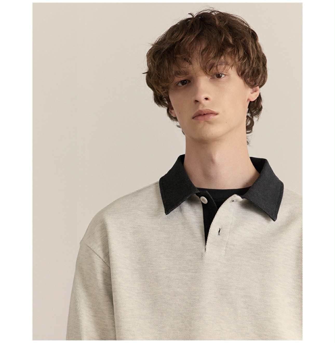 POLO NỈ DT MIND.BRIDGE PHỐI CỔ VẢI JEAN 6124