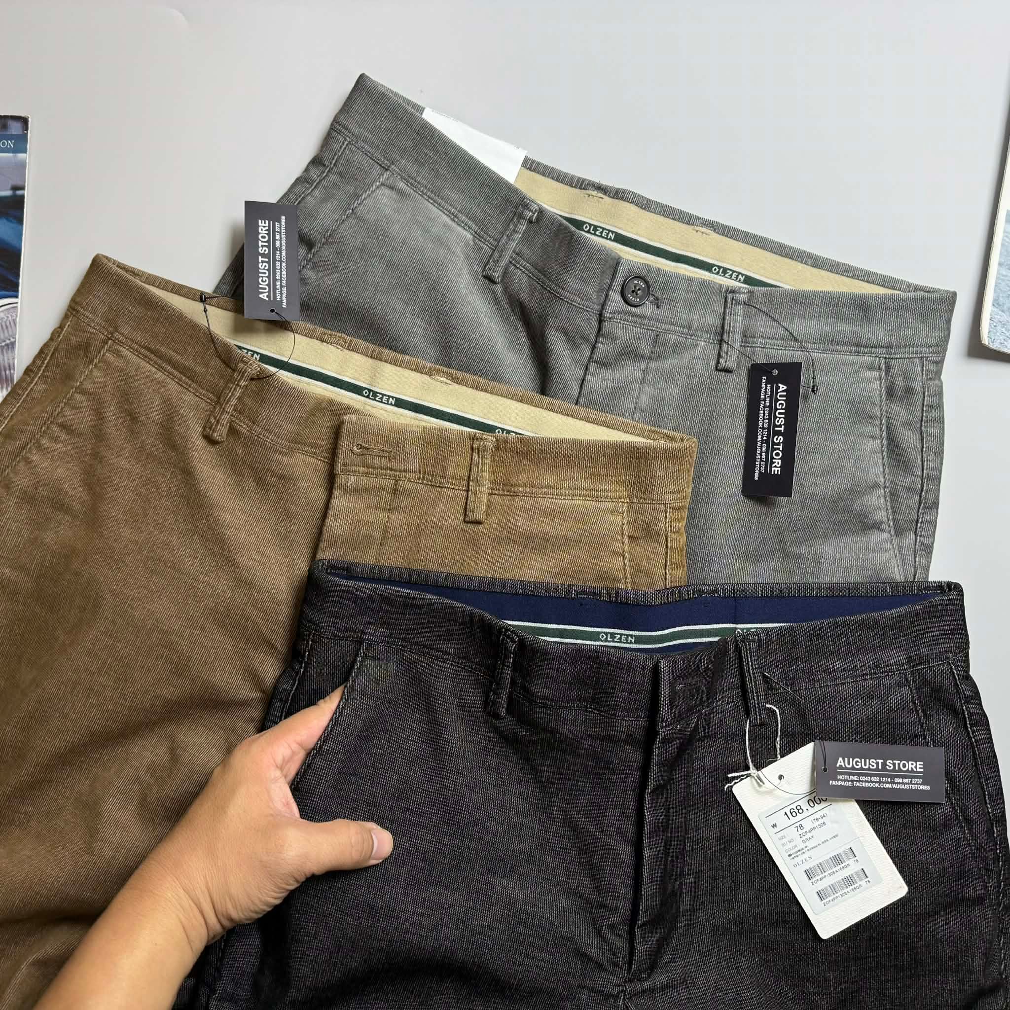 QUẦN NHUNG LÓT NỈ OL.ZEN STANDARD FIT 3034