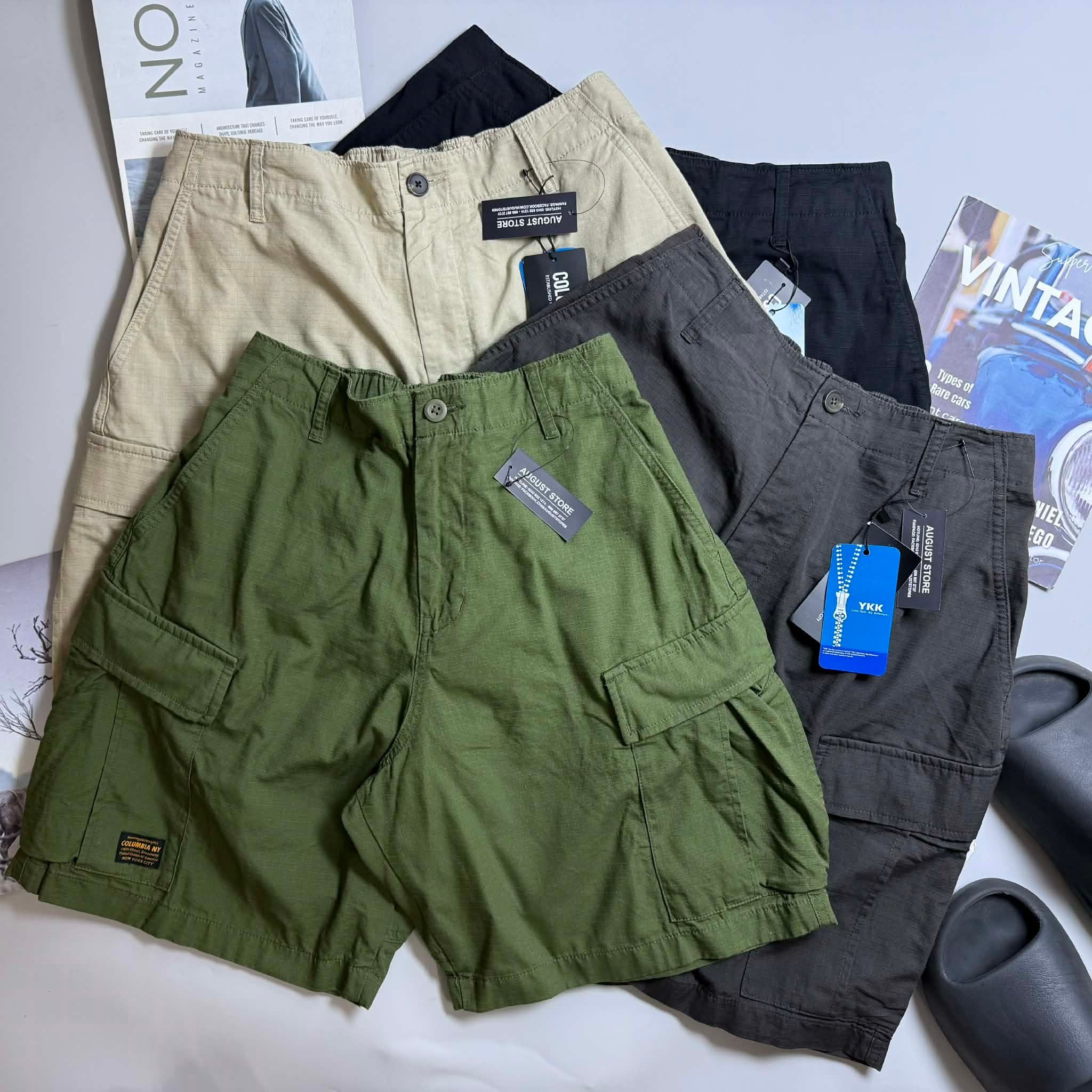 SHORT KAKI COLUM.BIA NYC RIBSTOP POCKET 3269