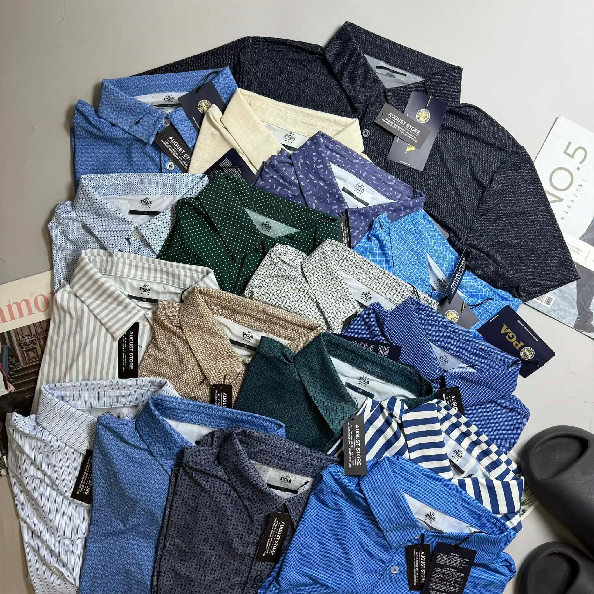 POLO P.G.A GOLF VẢI THUN LẠNH 5098