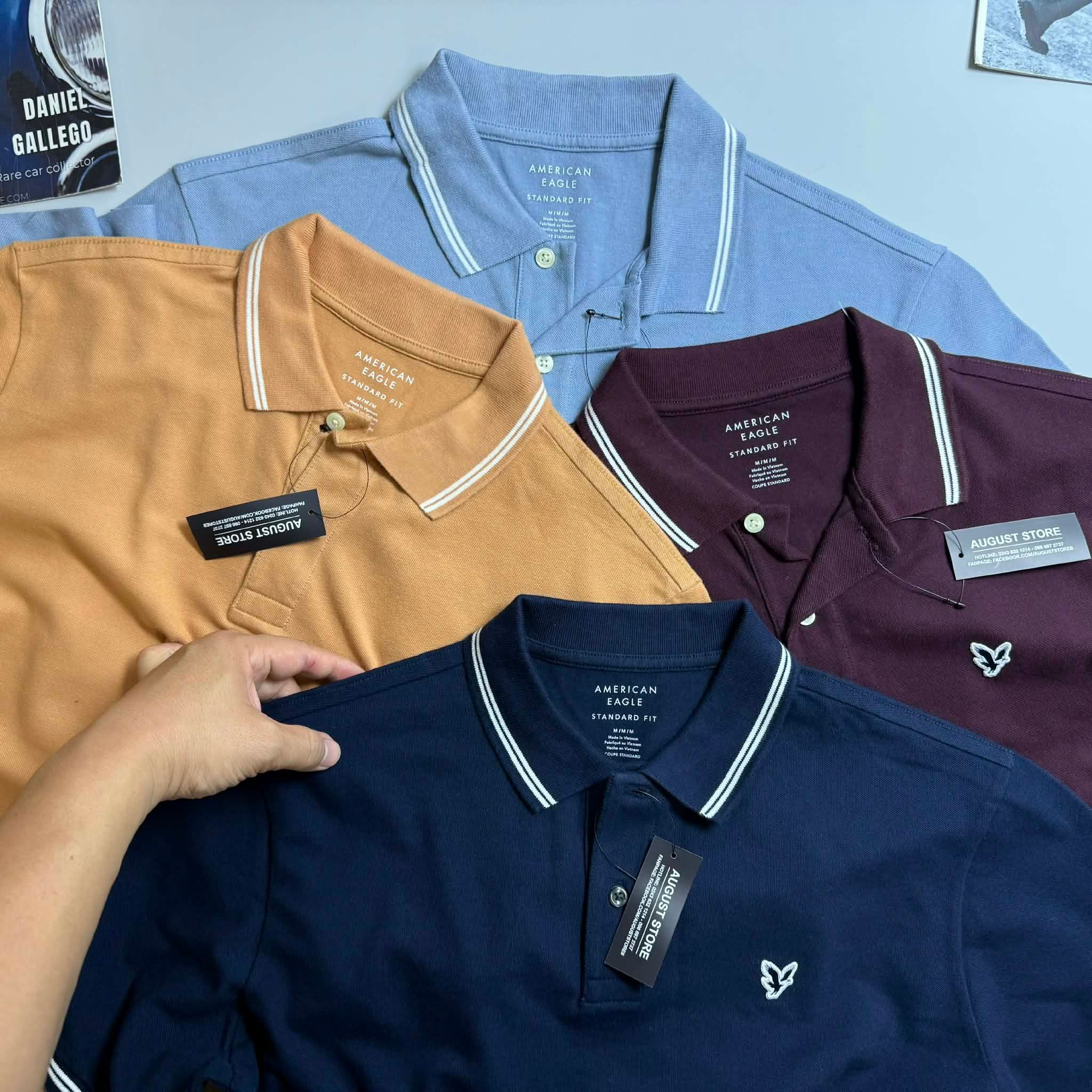 POLO AE LOGO NGỰC DÁNG STANDARD FIT 7723