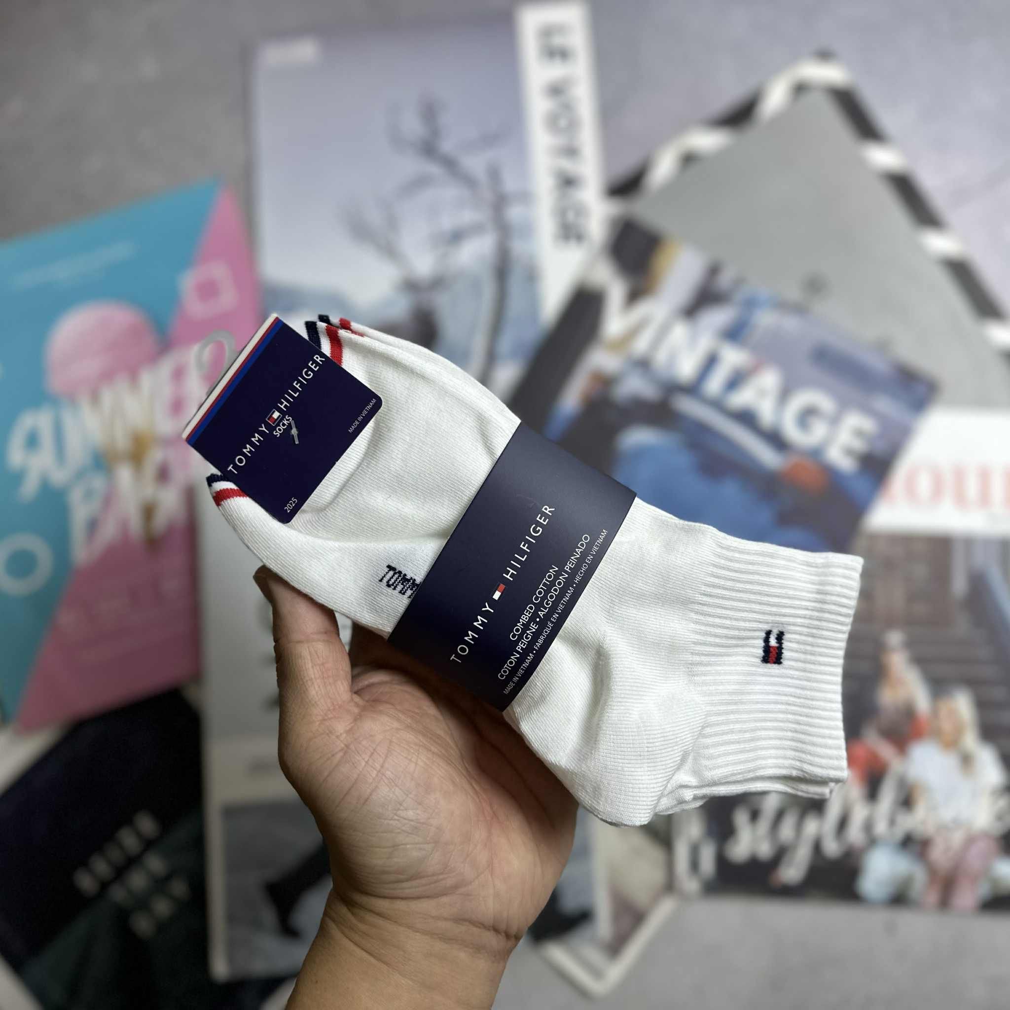 PACK 6 ĐÔI TẤT TOM.MY HILFIGER 9686