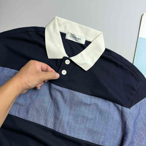 POLO KẺ NGANG MIND.BRIDGE COUTURE 6162