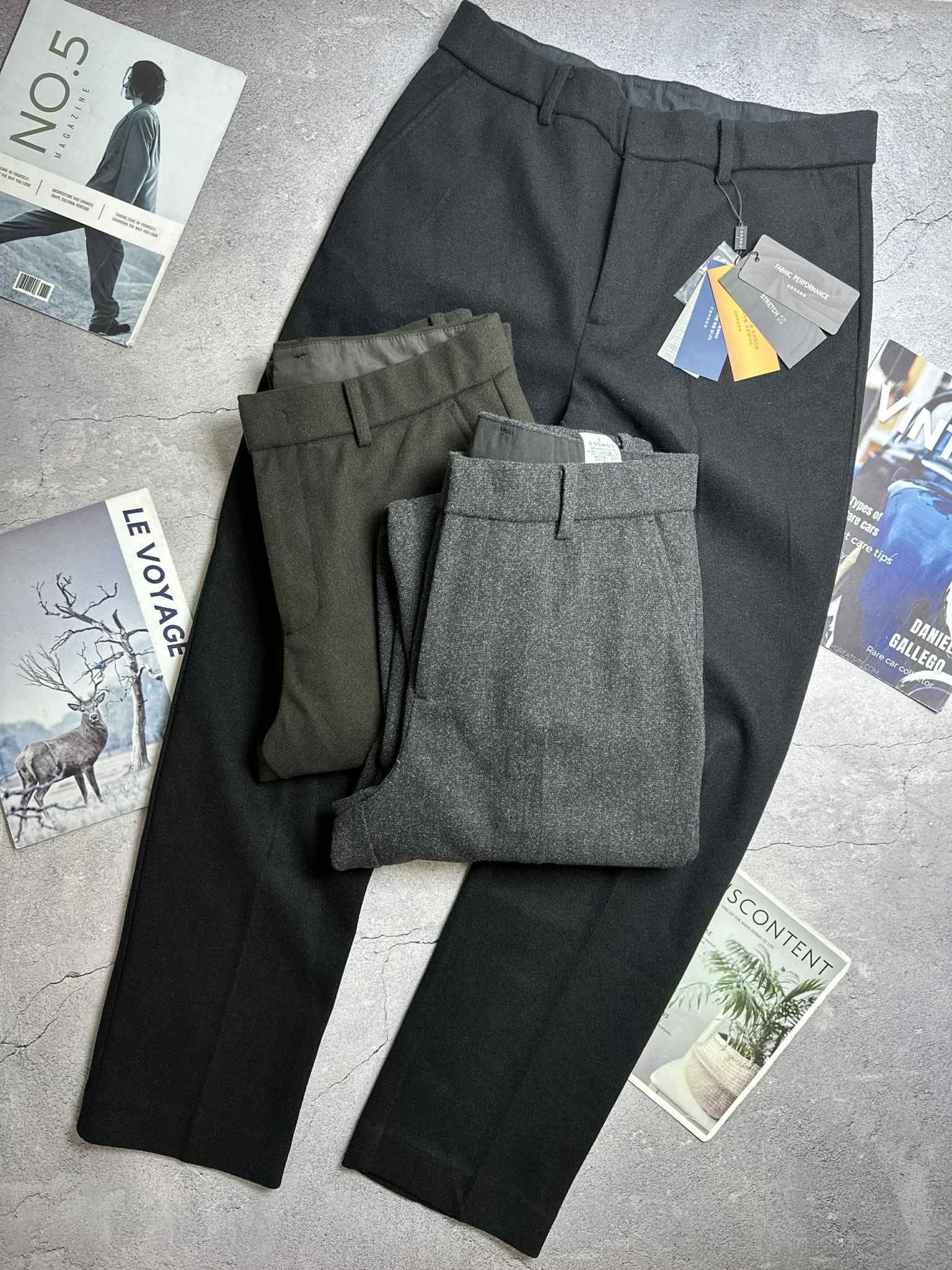 QUẦN VẢI DẠ THU ĐÔNG COMODO SLIMFIT 5527