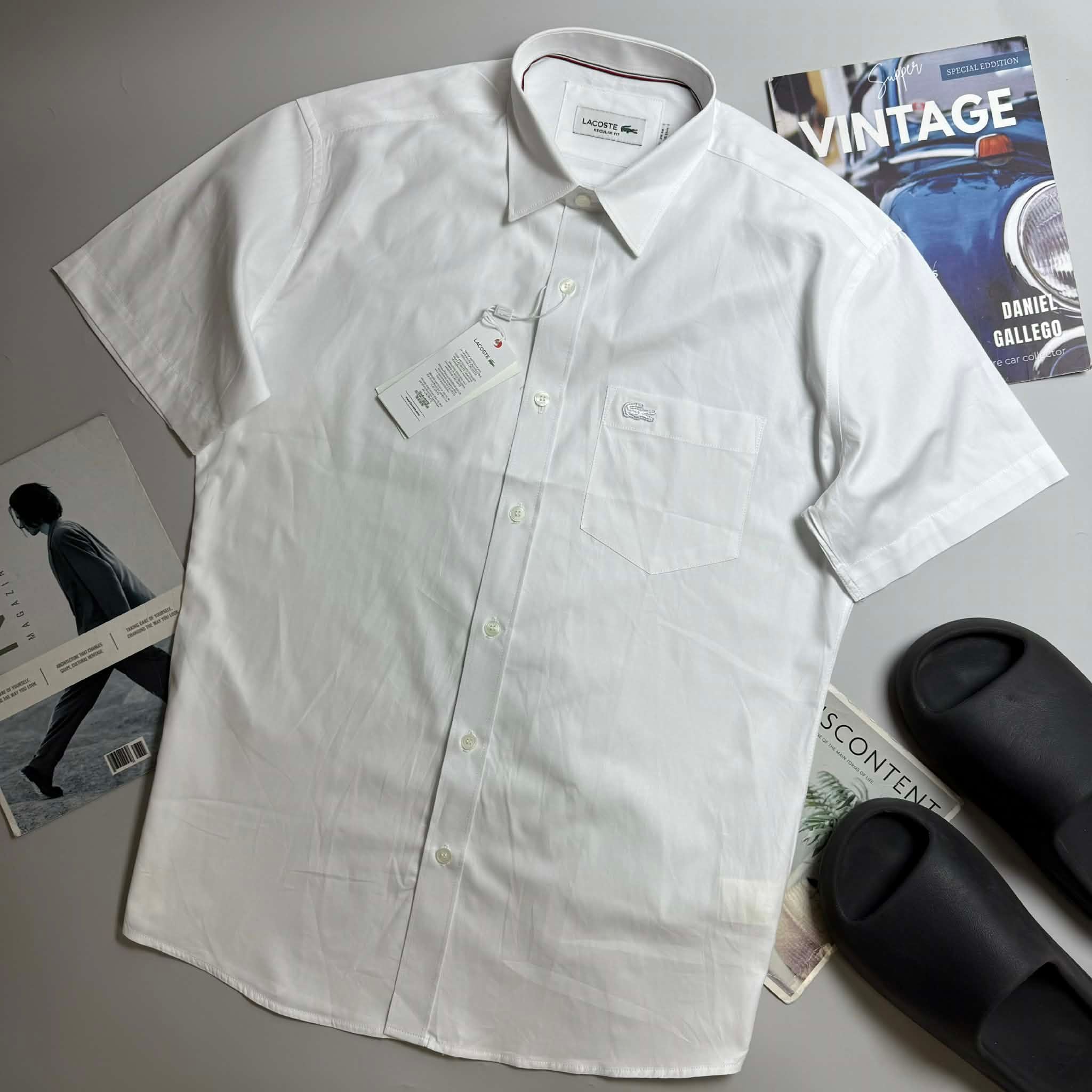 SƠ MI CT LA.COSTE LOGO TÚI NGỰC REGULAR FIT 7720