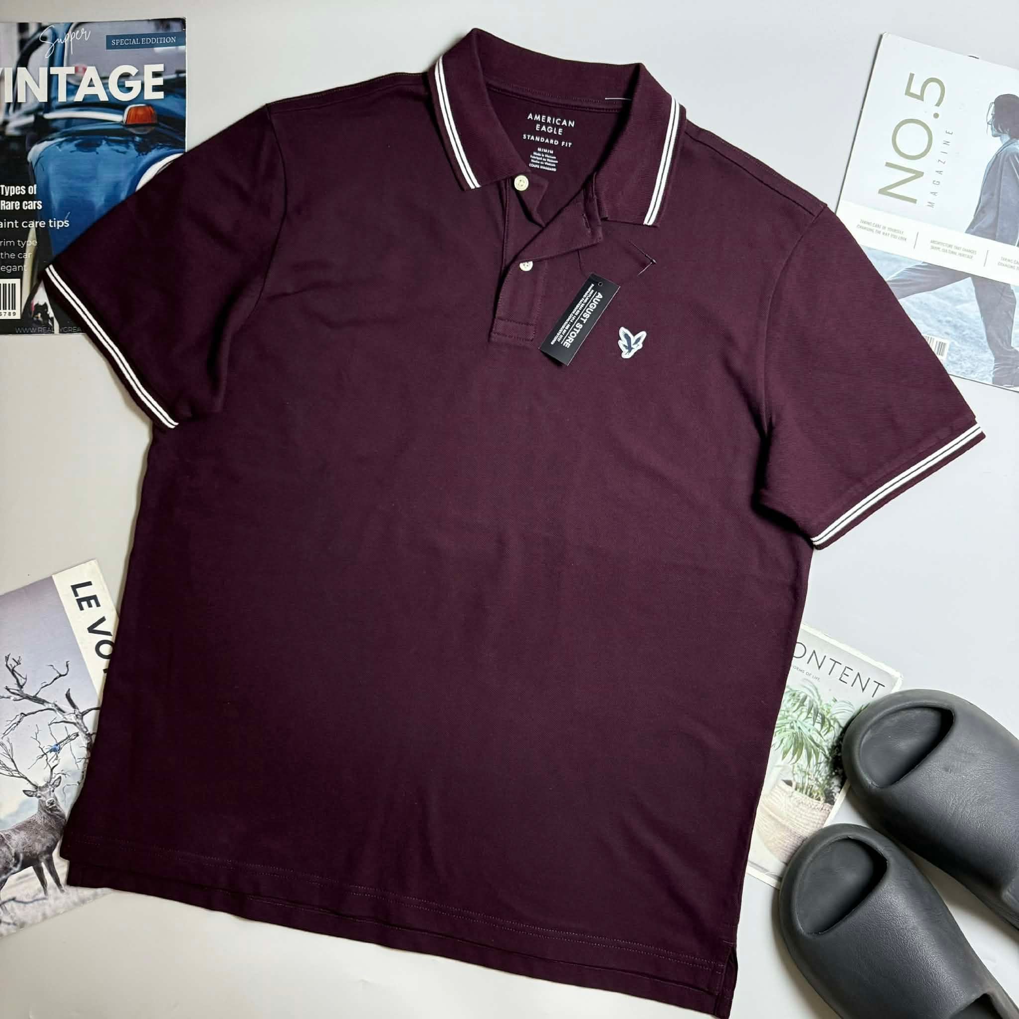 POLO AE LOGO NGỰC DÁNG STANDARD FIT 7723