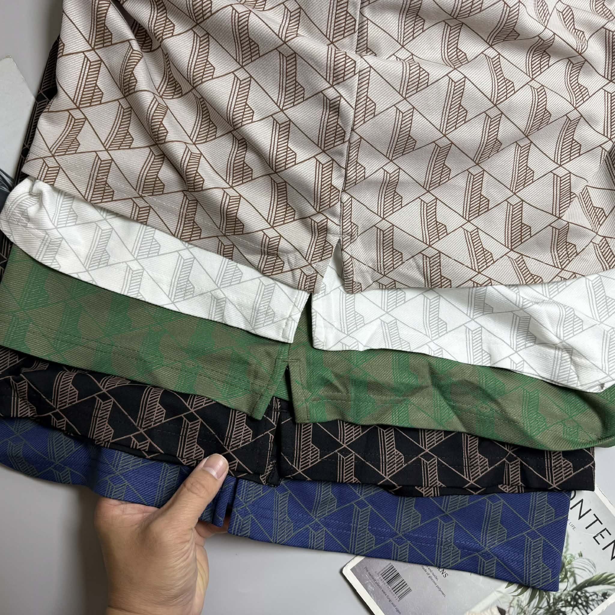 POLO LA.COSTE HỌA TIẾT SLIM 7620