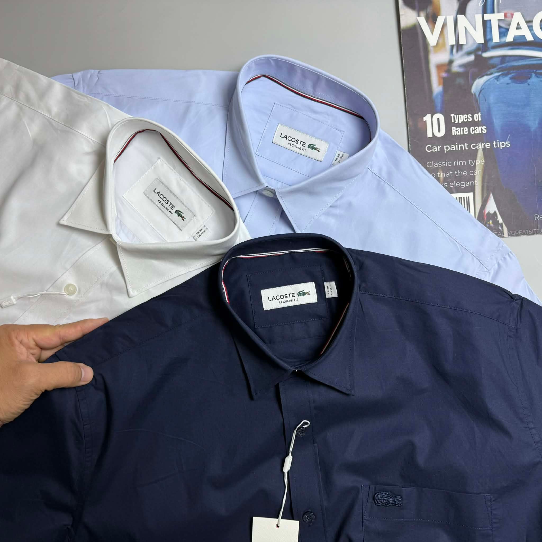 SƠ MI CT LA.COSTE LOGO TÚI NGỰC REGULAR FIT 7720