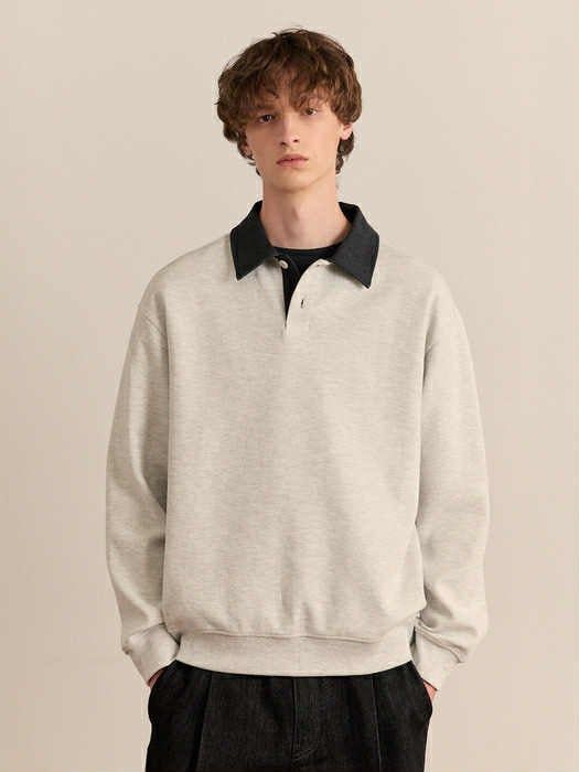 POLO NỈ DT MIND.BRIDGE PHỐI CỔ VẢI JEAN 6124