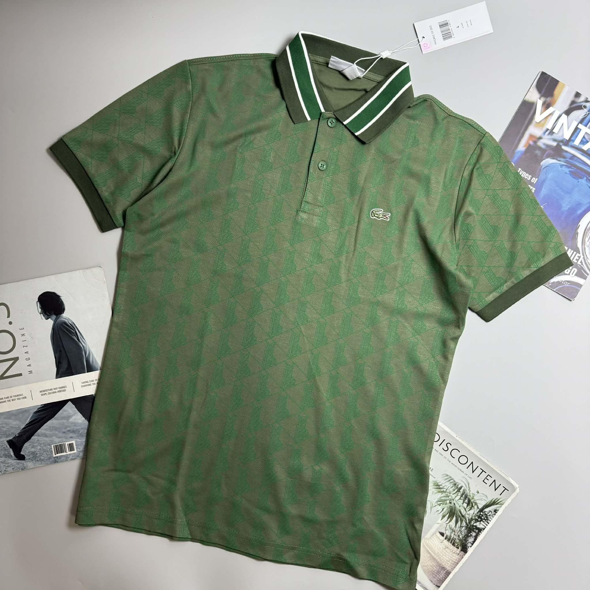 POLO LA.COSTE HỌA TIẾT SLIM 7620