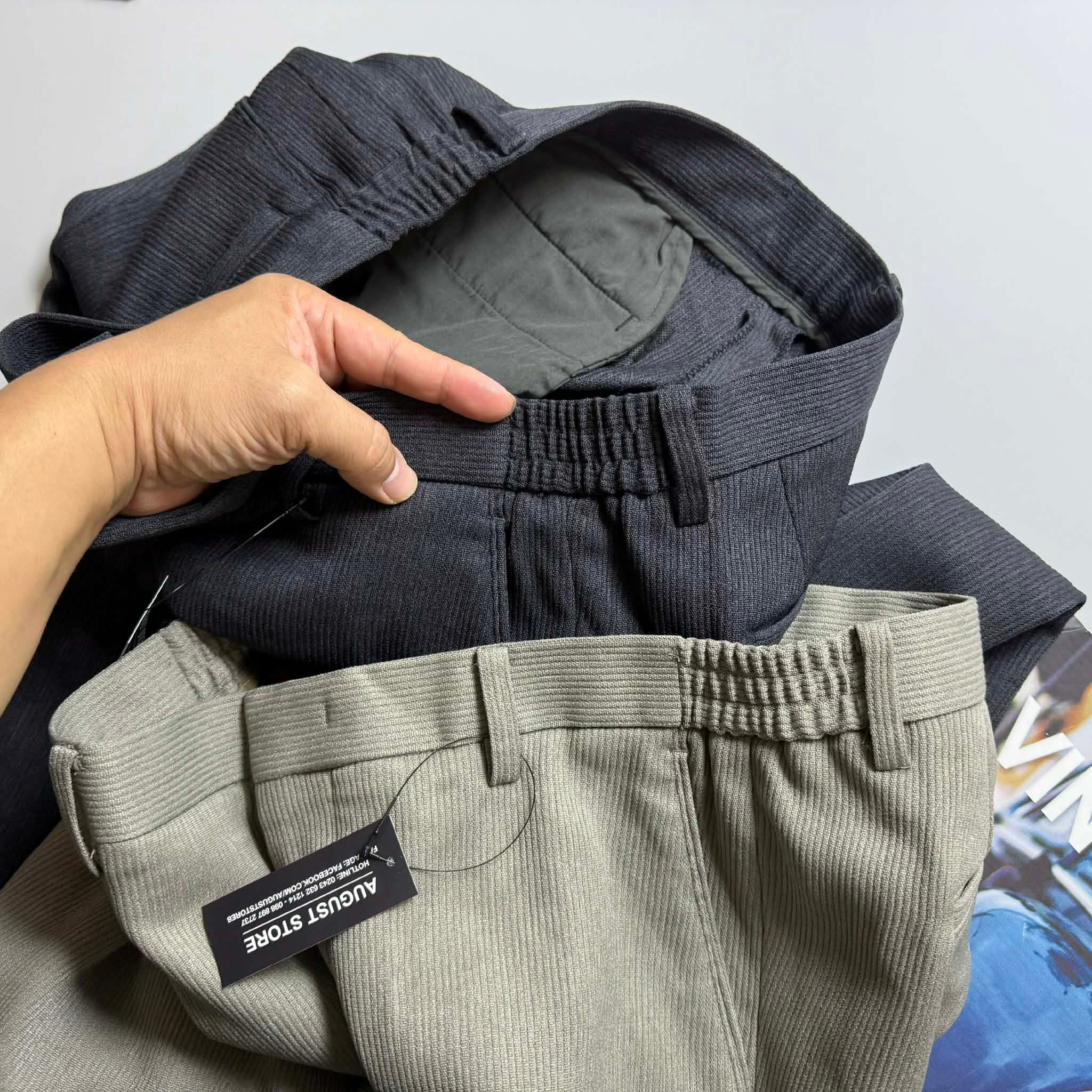 QUẦN NHUNG TĂM CRO.CODILE CHỮ THÊU TÚI 4510