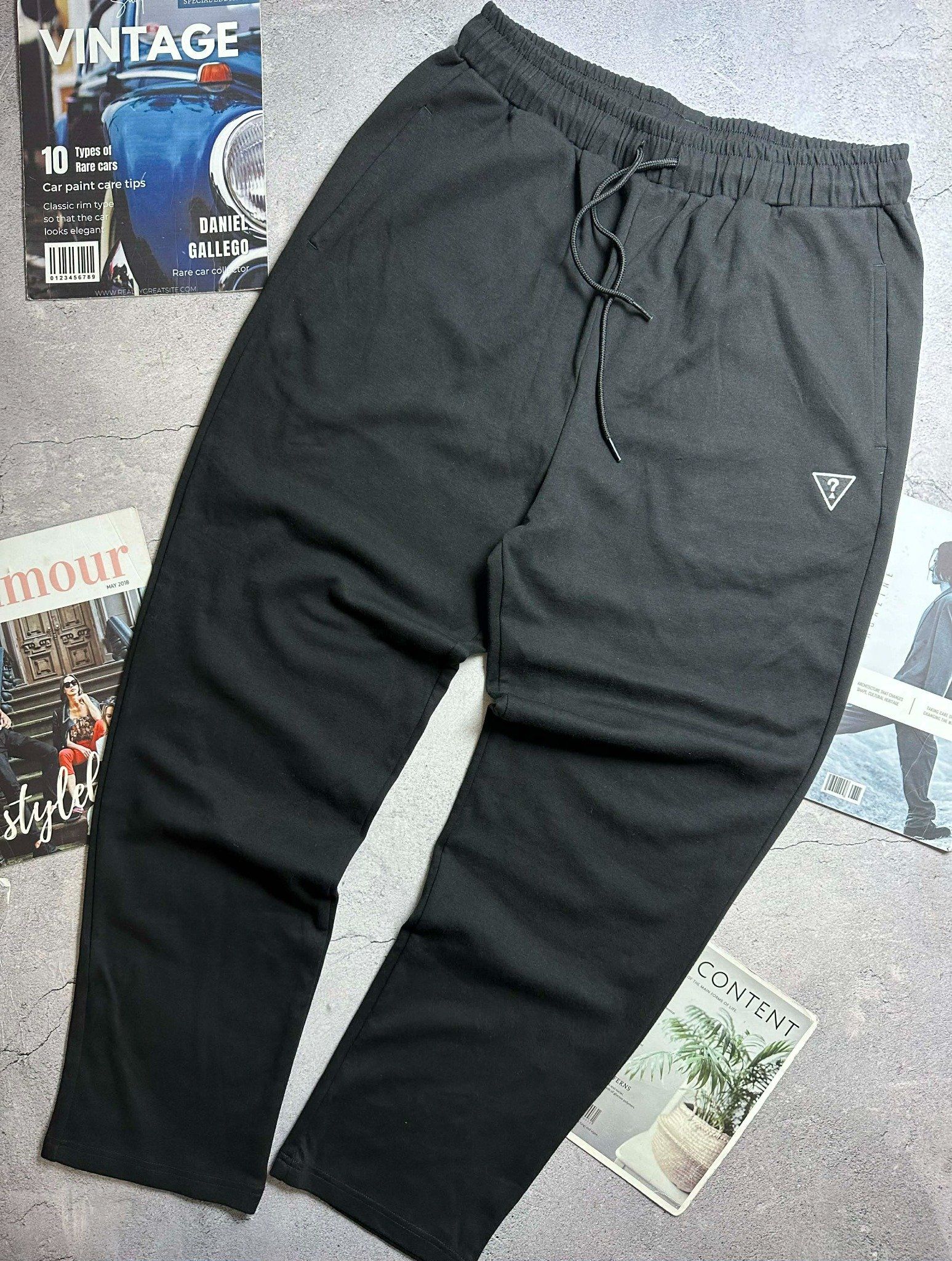 QUẦN NỈ SUÔNG GU.ESS BASIC LOGO THÊU 7926