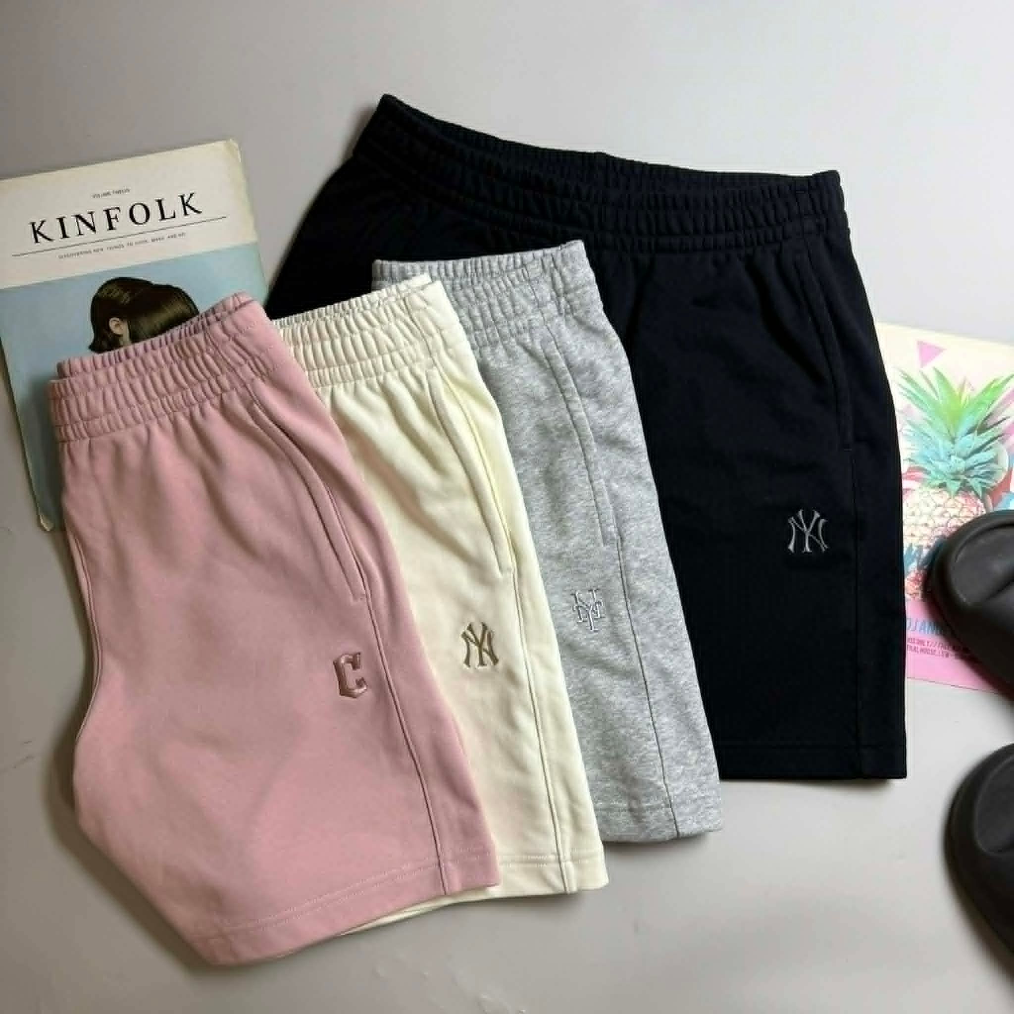 SHORT NỈ M.L.B BASIC SMALL LOGO 6IN 5462