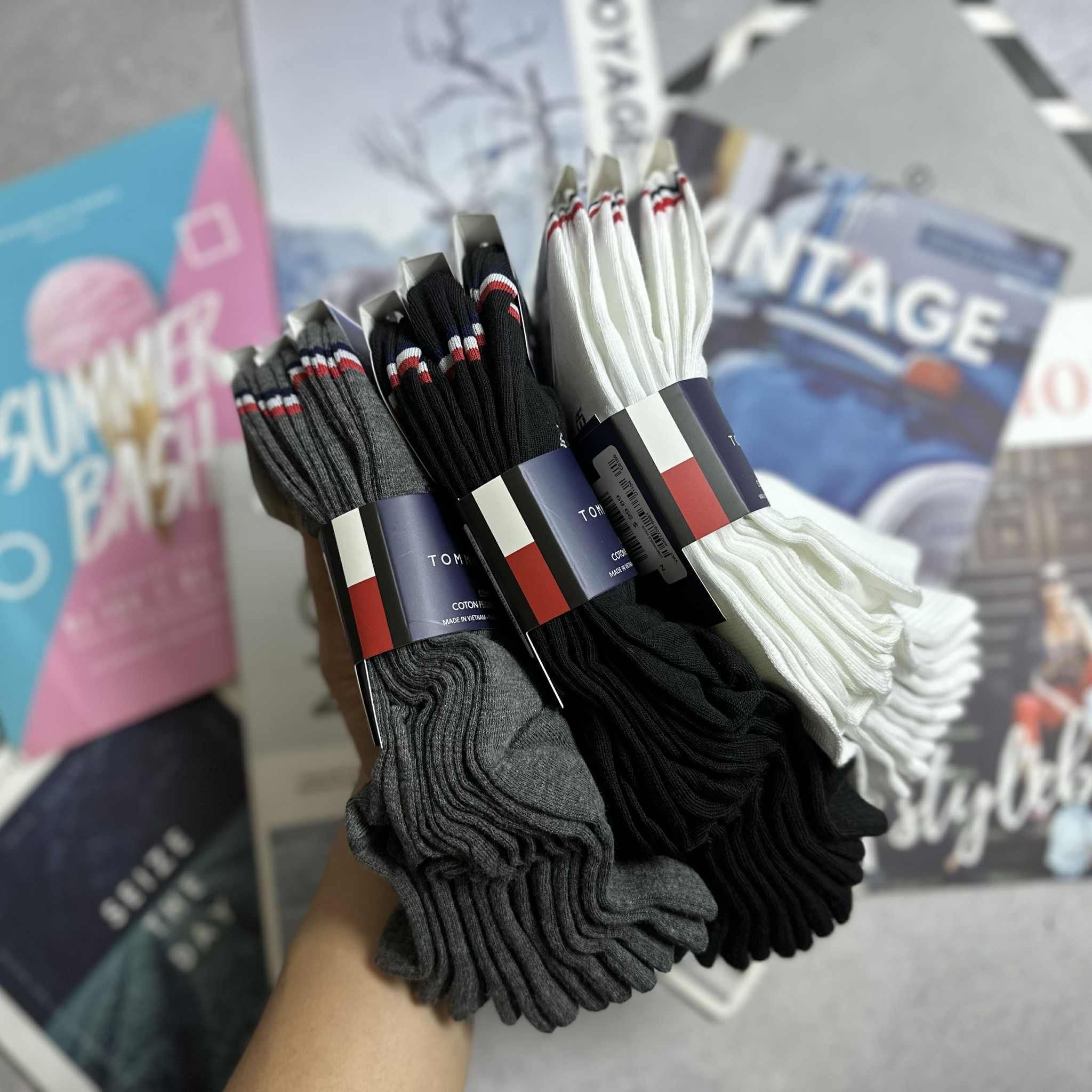 PACK 6 ĐÔI TẤT TOM.MY HILFIGER 9686