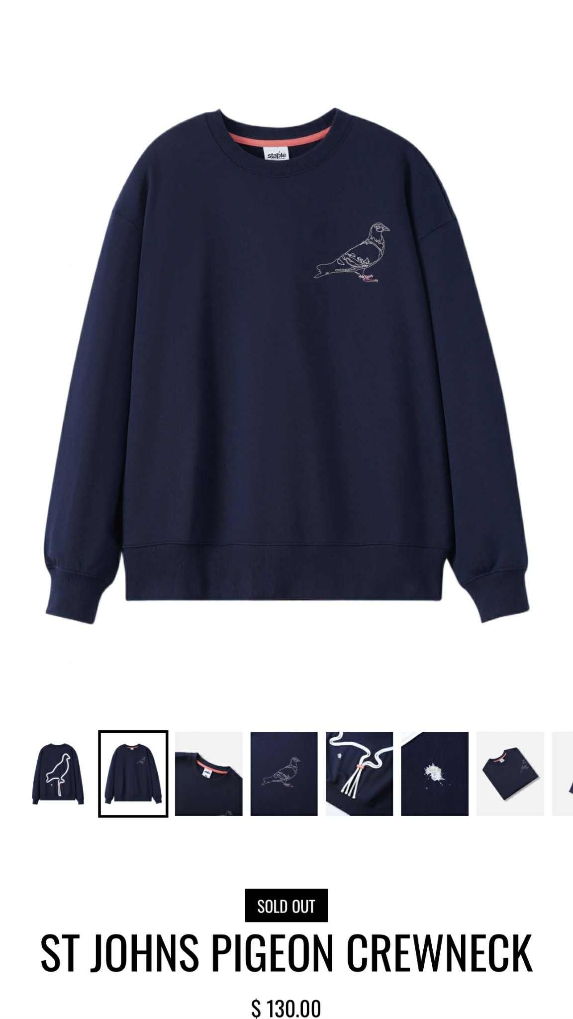 ÁO NỈ STAP.LE ST JOHNS PIGEON 6947