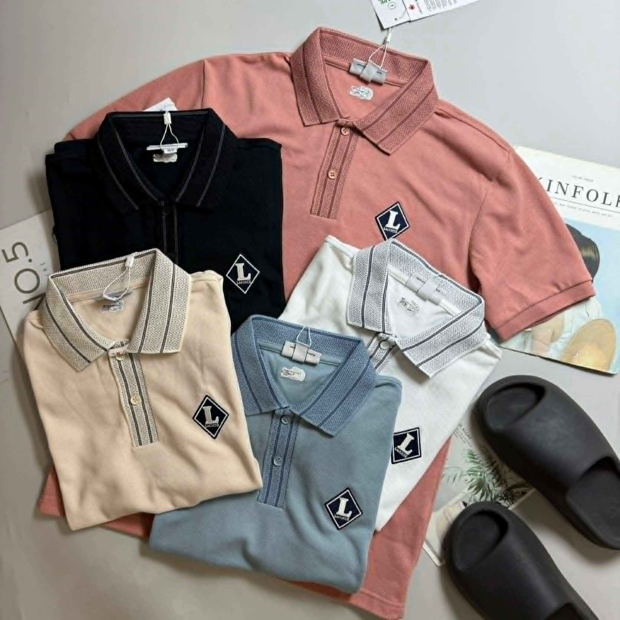 POLO LA.COSTE LOGO L THÊU NGỰC 7658