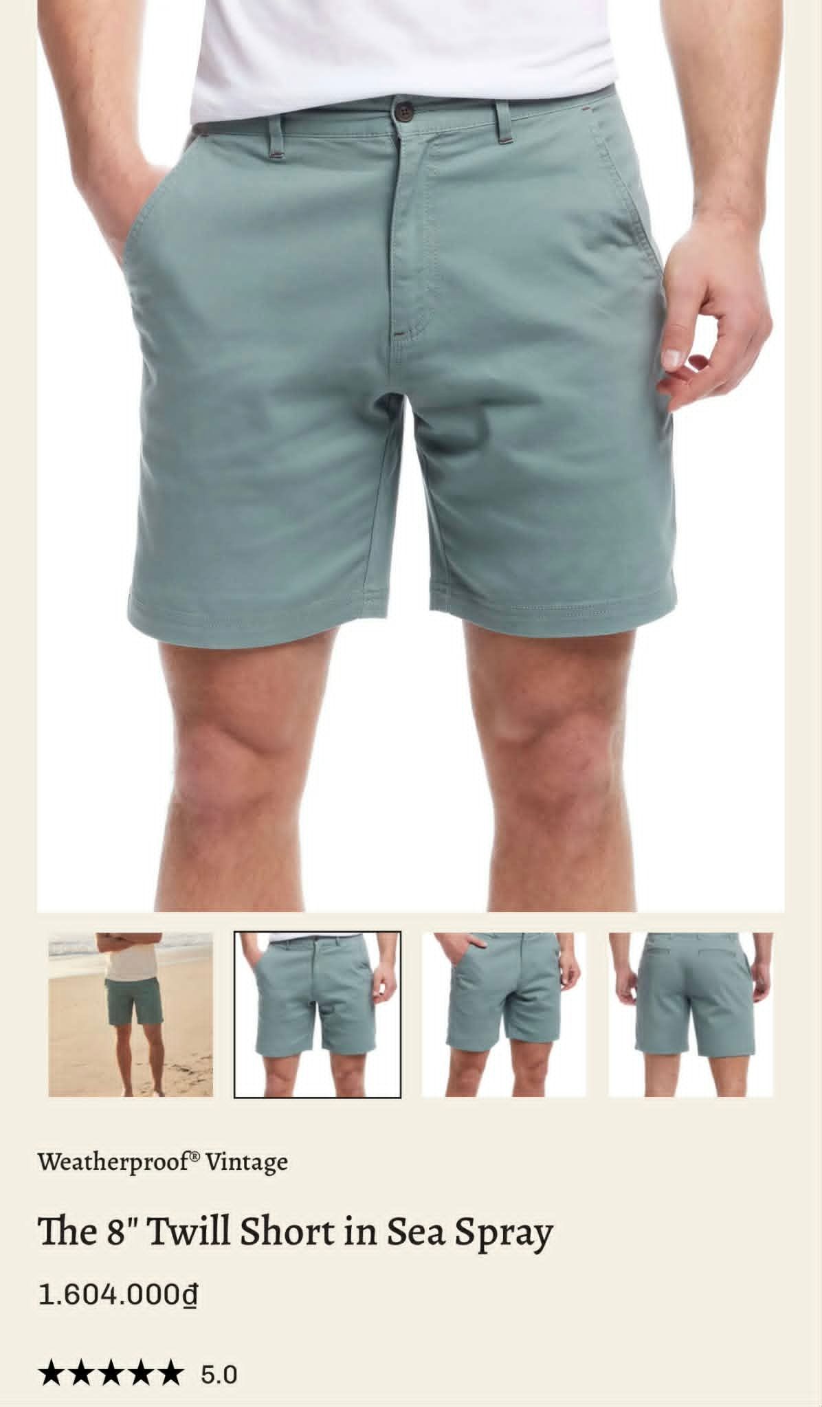 SHORT KAKI WEATHER.PLUS VINTAGE 8