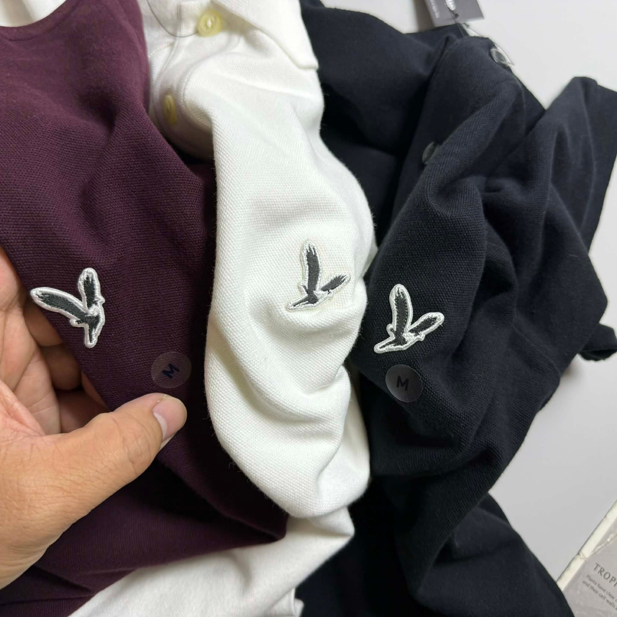 POLO AE TRƠN MÀU LOGO NGỰC STANDARD FIT 7729