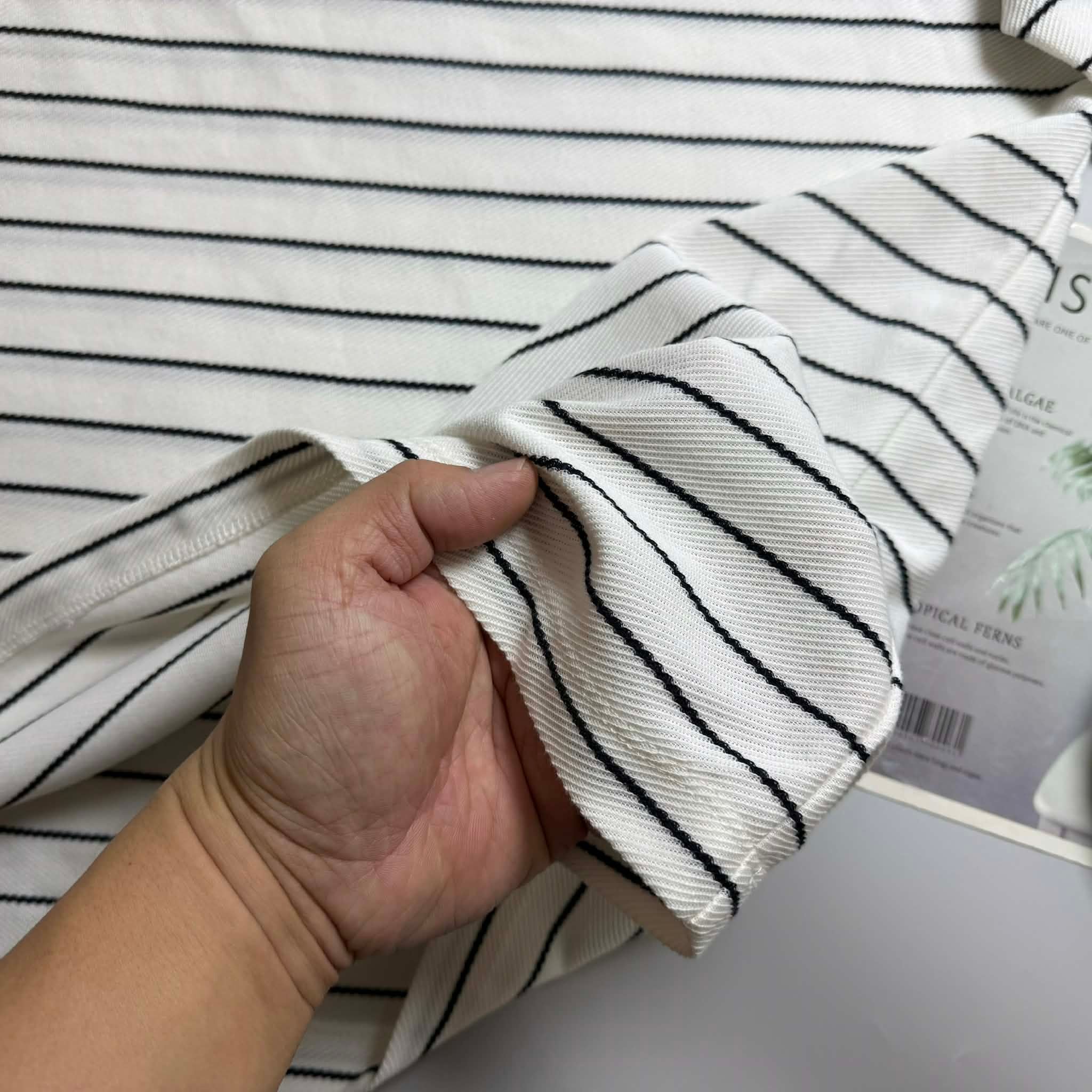 ÁO CỔ TRÒN MIND.BRIDGE KẺ NGANG 3232