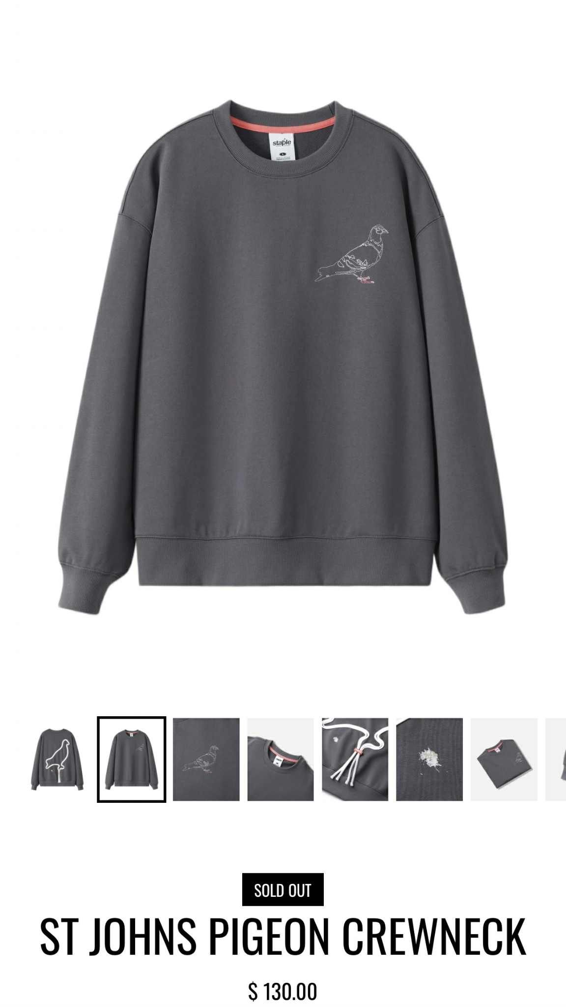 ÁO NỈ STAP.LE ST JOHNS PIGEON 6947