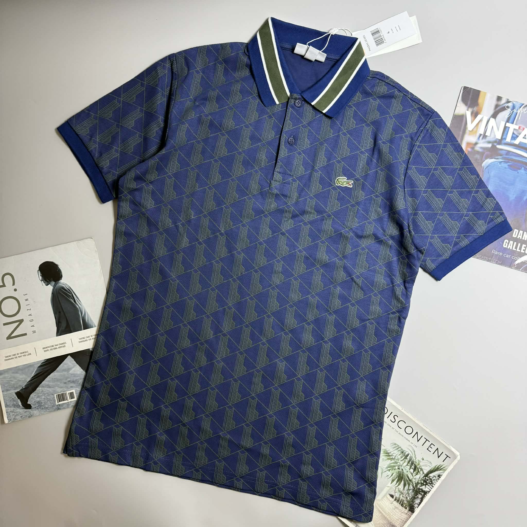 POLO LA.COSTE HỌA TIẾT SLIM 7620