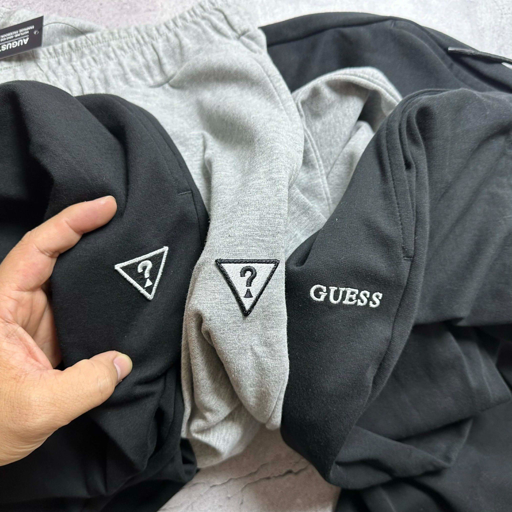 QUẦN NỈ SUÔNG GU.ESS BASIC LOGO THÊU 7926