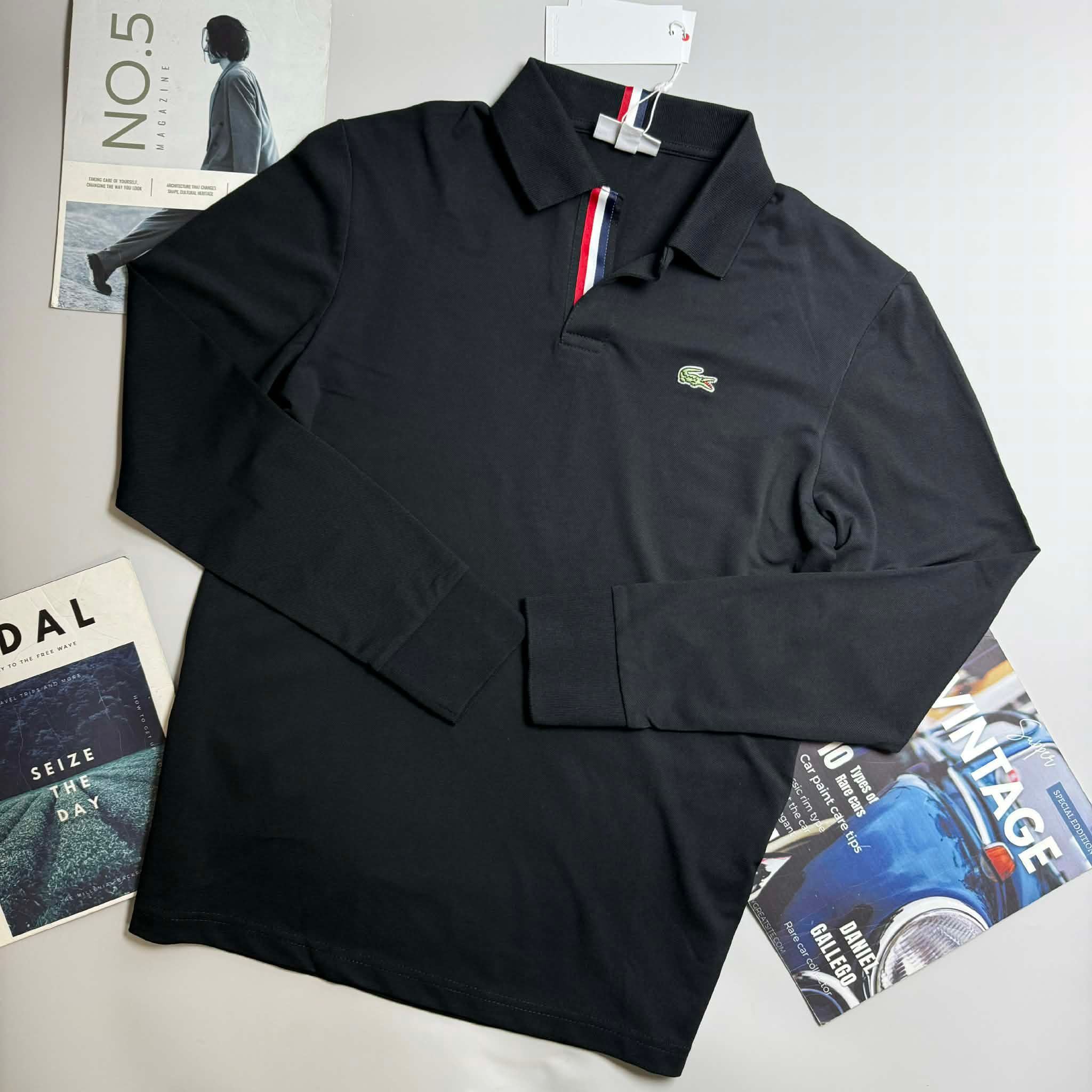 POLO DT LA.COSTE CỔ CỜ PHÁP SLIM 6728