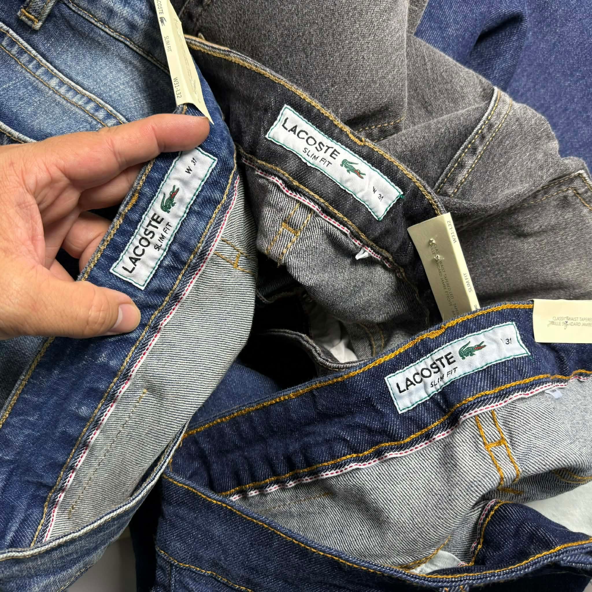 JEAN LA.COSTE SLIMFIT LOGO TÚI SAU 4826
