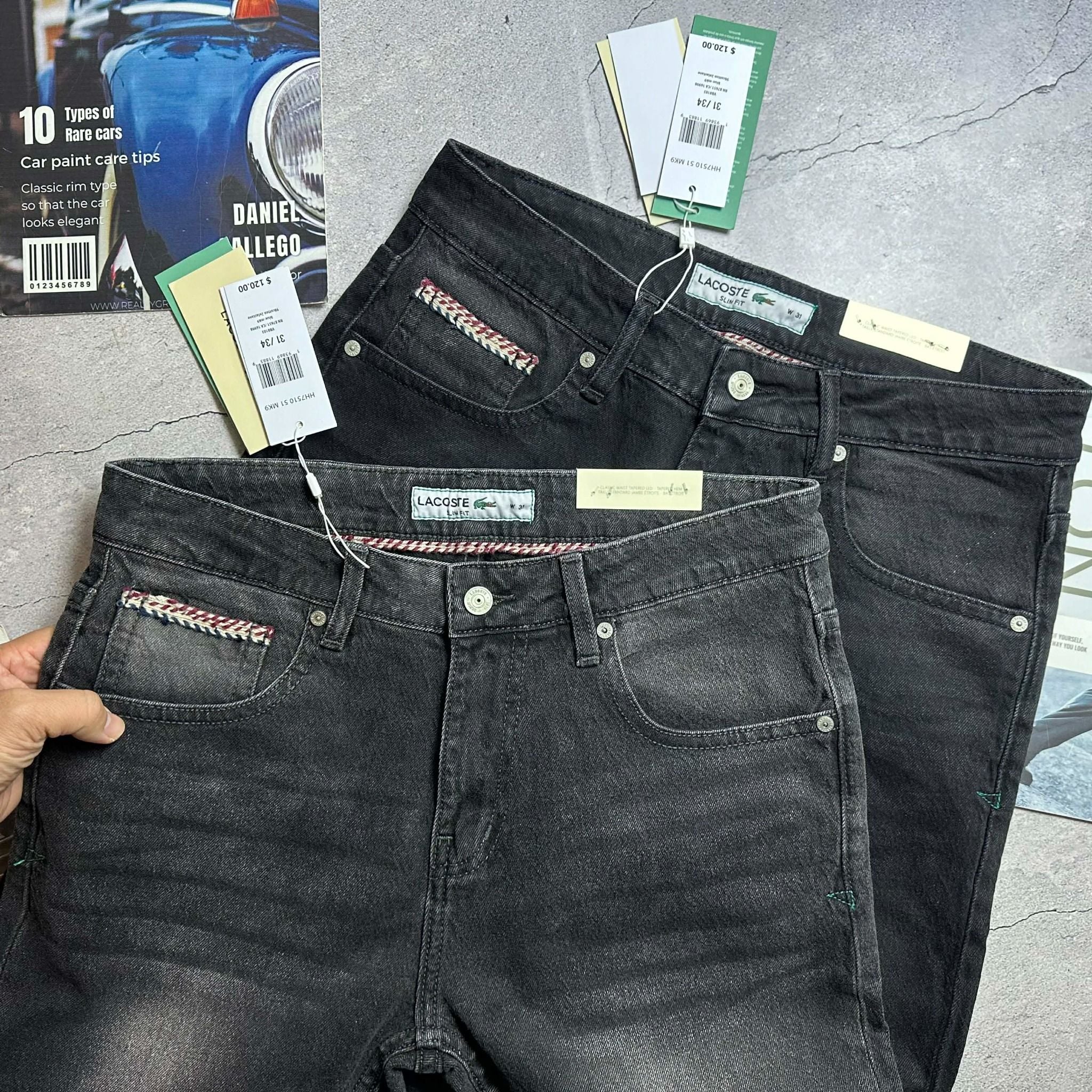 JEAN LA.COSTE SLIMFIT LOGO TÚI SAU 4822