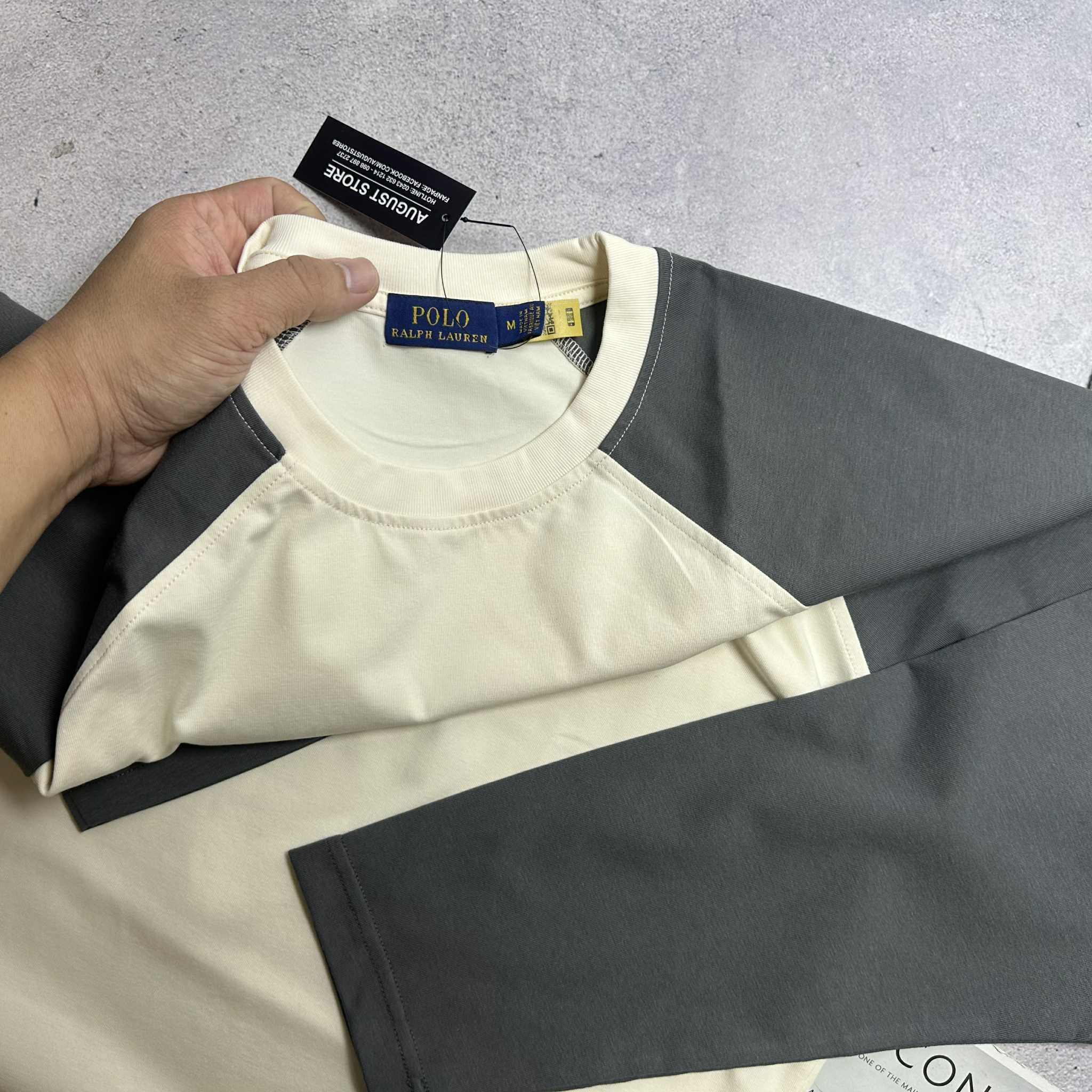 ÁO DT RALP.LAUREN PHỐI MÀU LOGO THÊU 9431