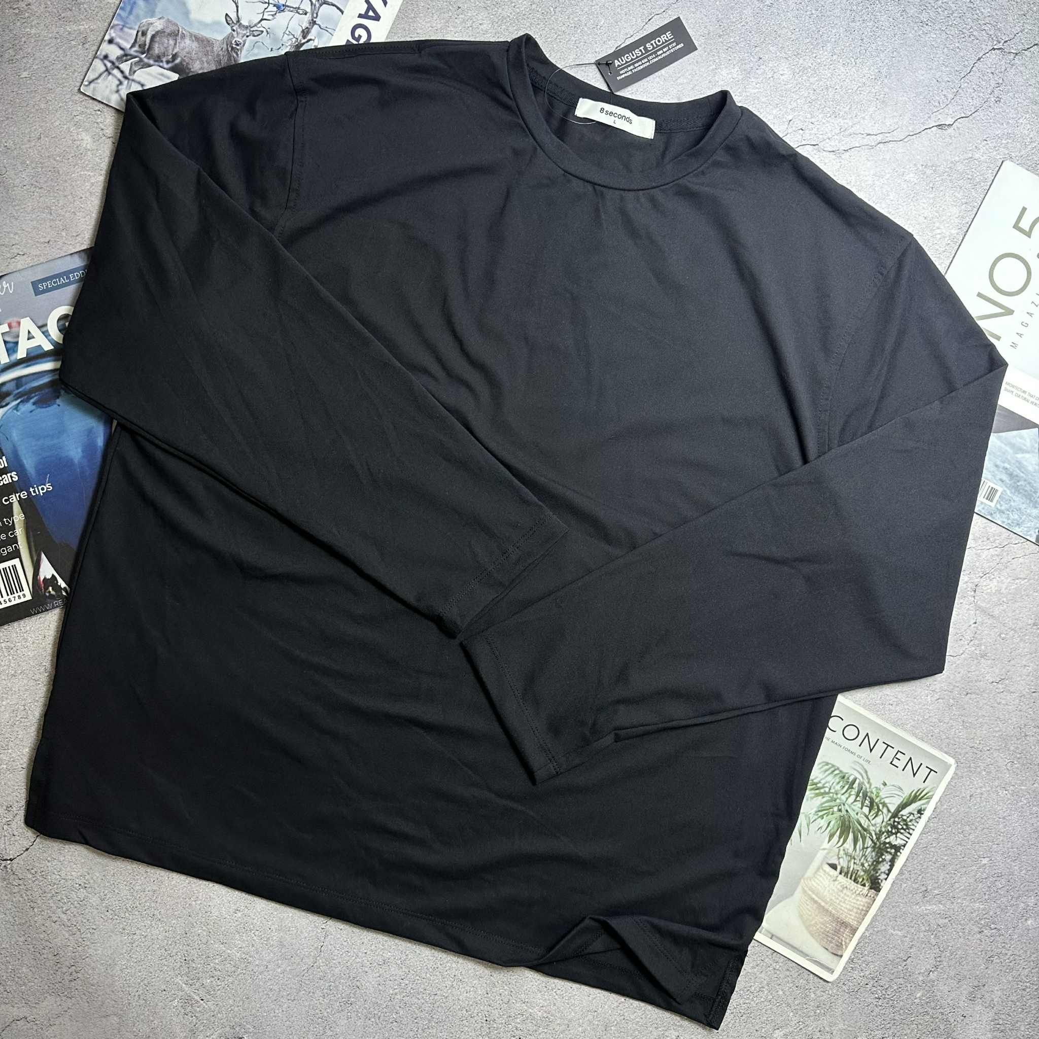 ÁO DÀI TAY 8.SECONDS BASIC OVERSIZE 5943