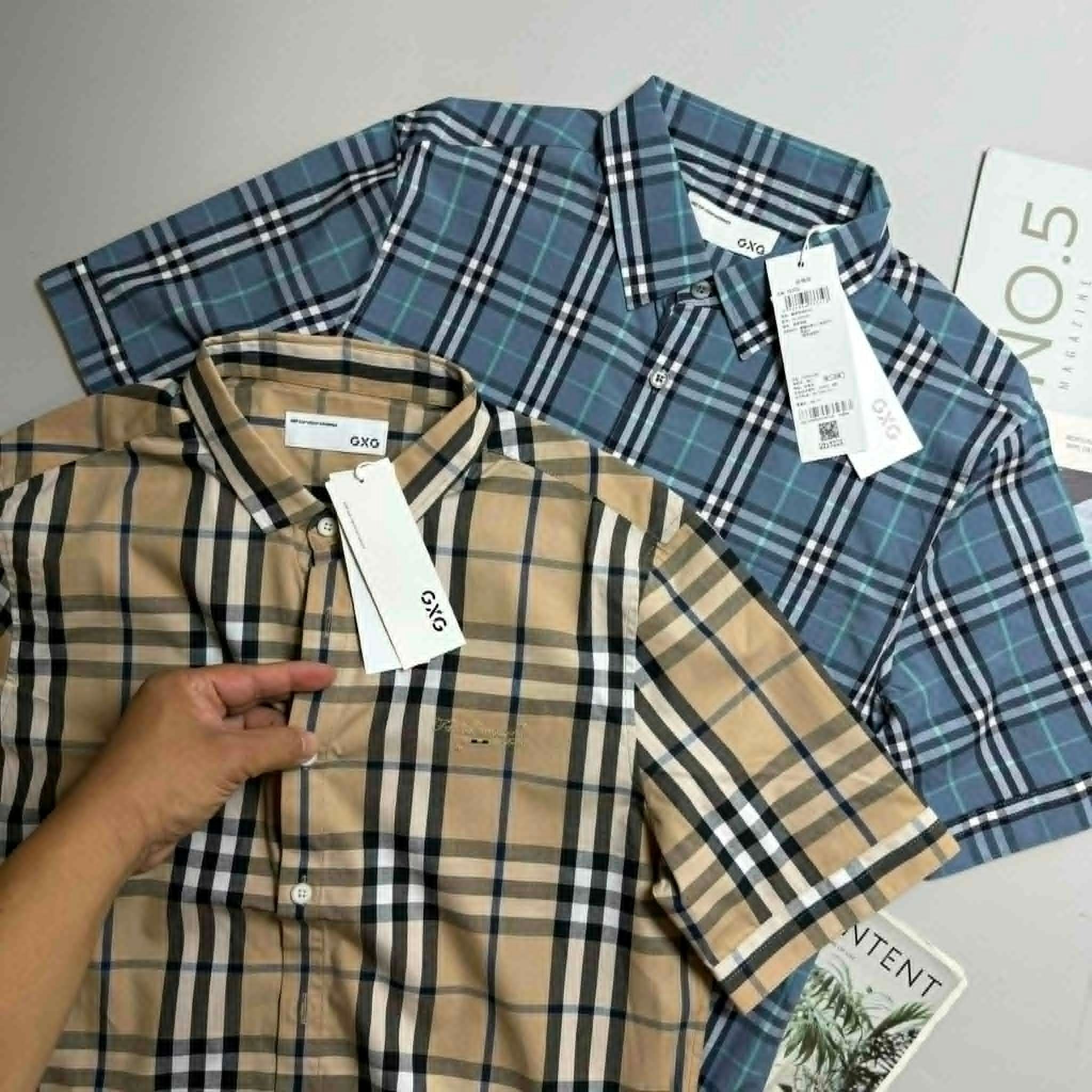 SƠ MI CT KẺ GXG SLIMFIT 3455
