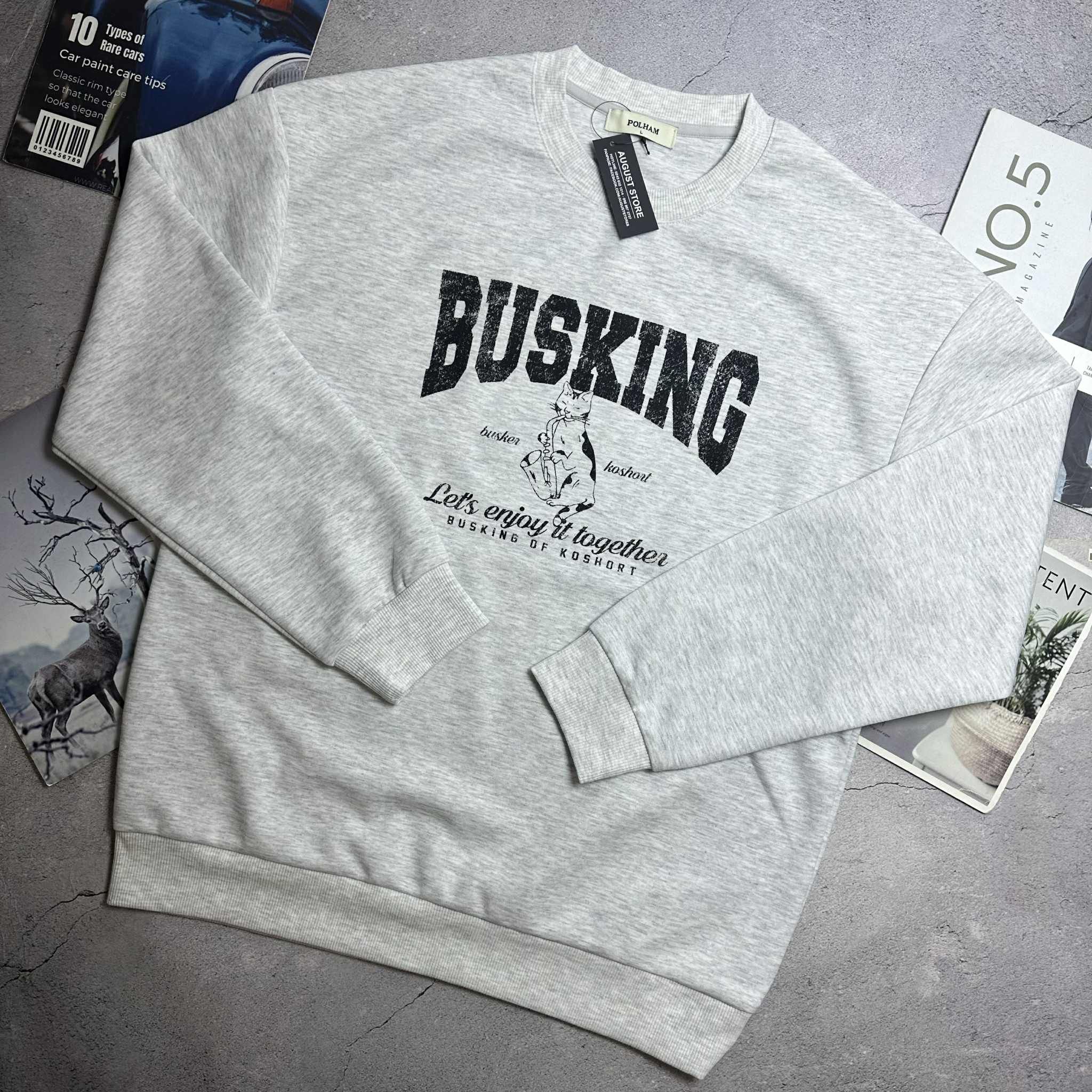 ÁO NỈ POL.HAM BUSKING MẶC ĐÔI NAM NỮ 3107