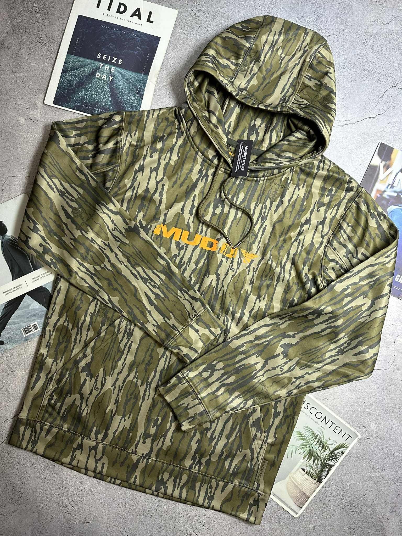 HOODIE NỈ MŨ MUDDY HỌA TIẾT CAMO 2787