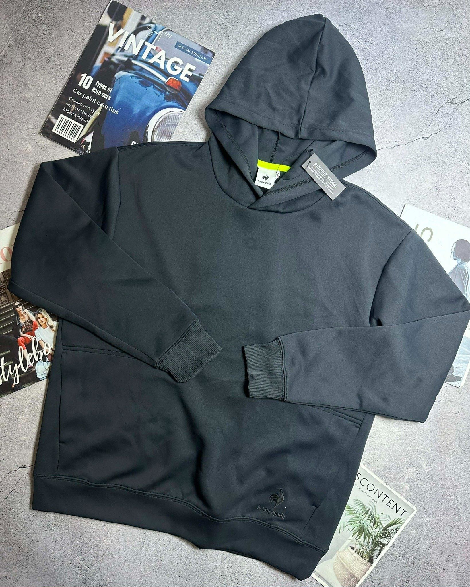 HOODIE NỈ MŨ LE.COQ SPORTIF LOGO THÊU 6501